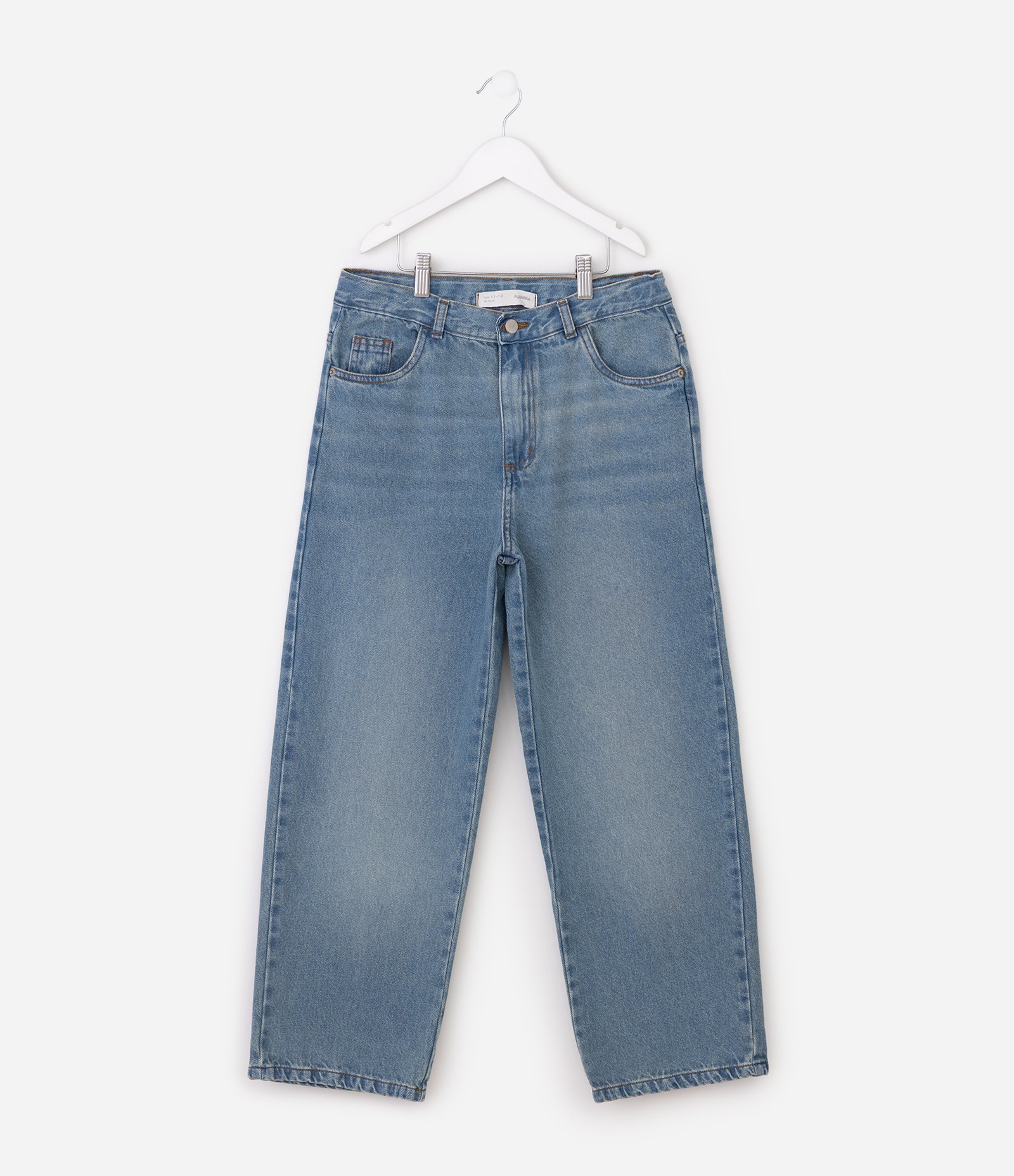 Calça Baggy Infantil em Jeans Azul 1