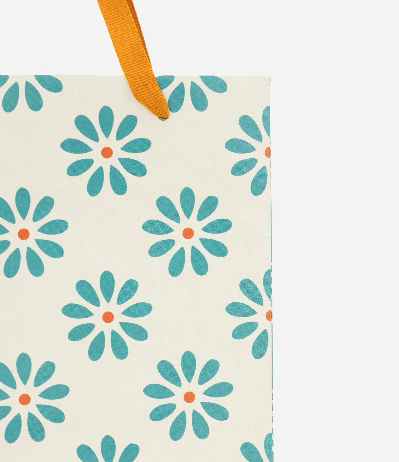 Embalagem de Presente Pequena com Estampa Floral Off White 2