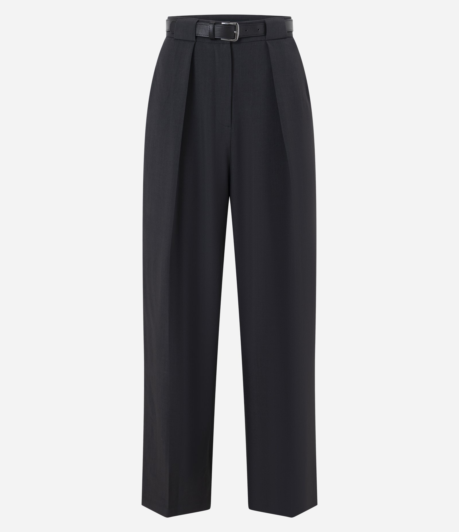Calça Pantalona com Cinto e Alfaiatada Azul Escuro 5
