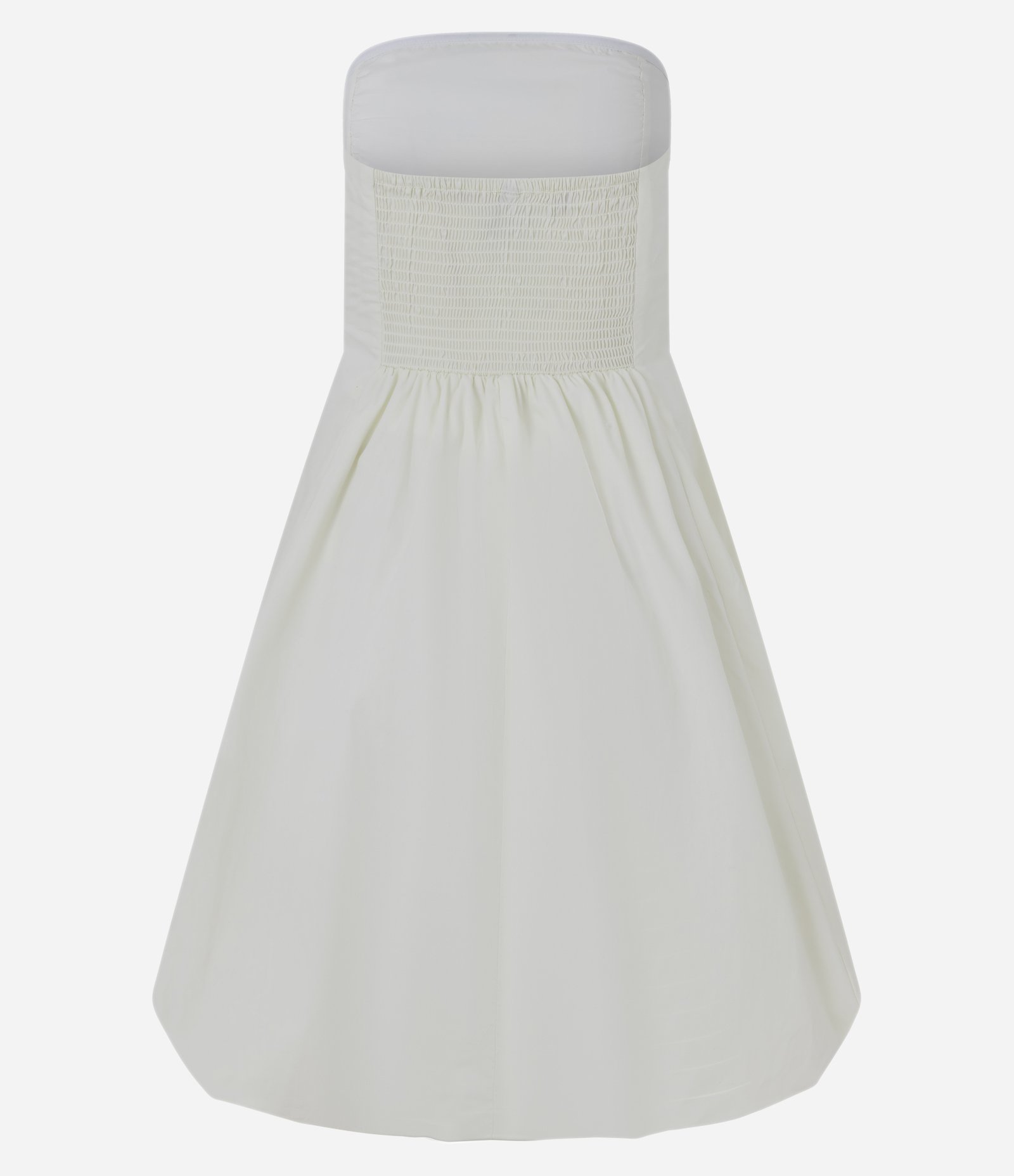 Vestido Tomara que Caia em Tricoline com Saia Balonê Off White 2