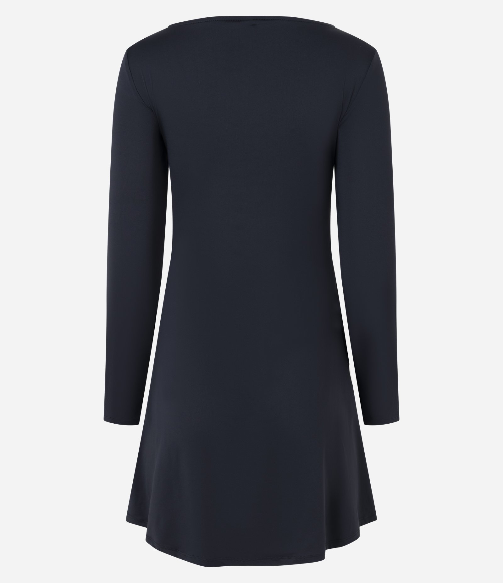 Vestido Evasê Curto com Decote Canoa Preto 3