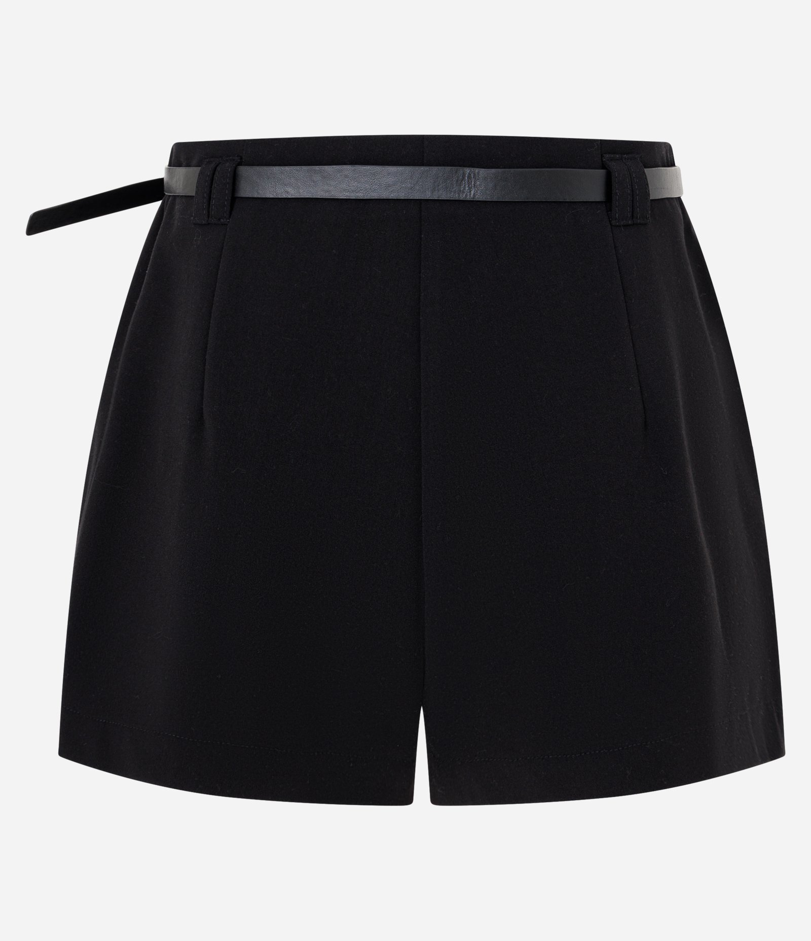 Short Alfaiatado com Cinto e Modelagem Mini Preto 2