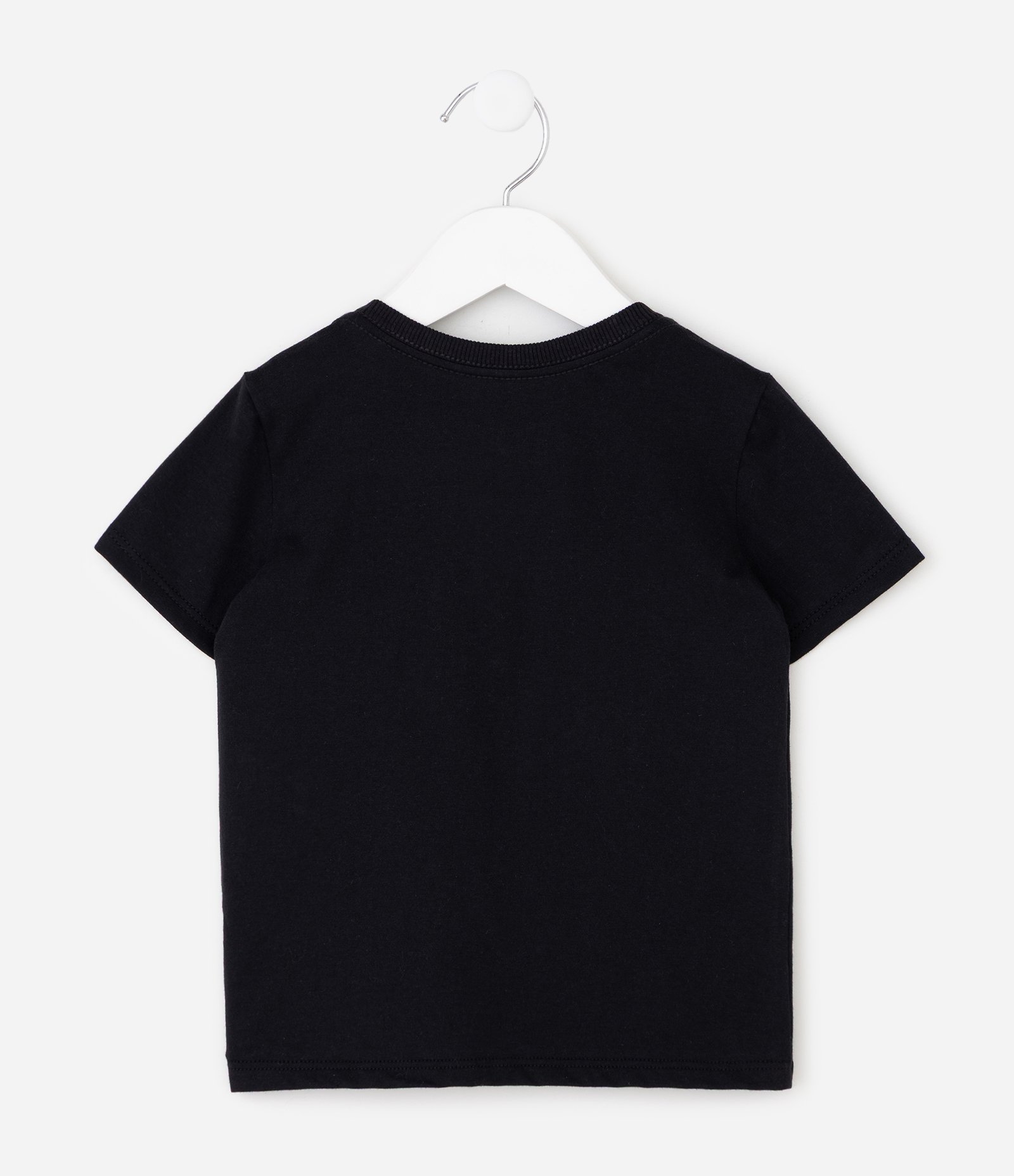 Camiseta Infantil com Bolsinho e Estampa Animais – Tam 1 a 6 Anos Preto 3