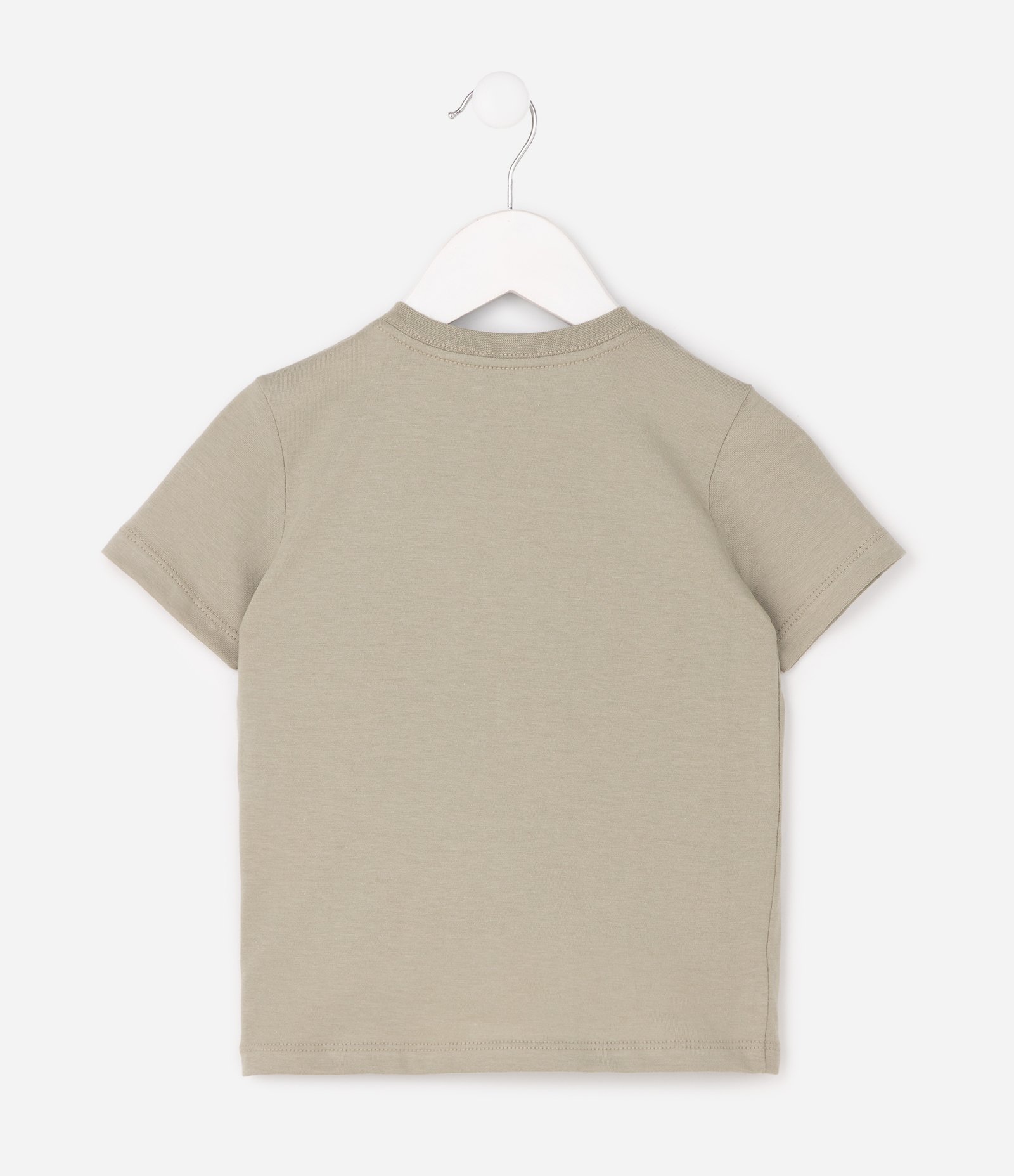 Camiseta Infantil com Bordado Urso Bear With Me – Tam 1 a 6 Anos Bege 3