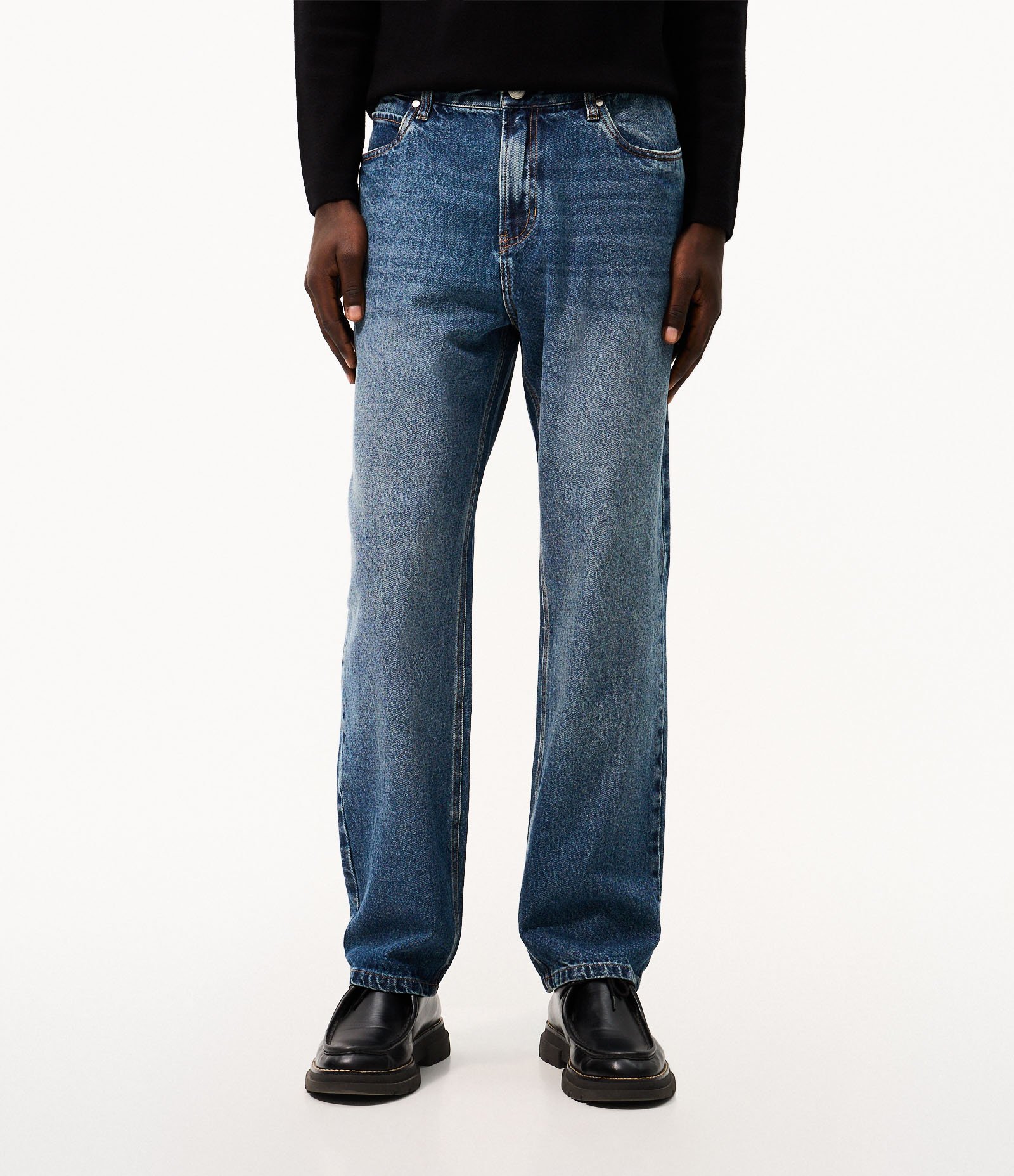 Calça Jeans Reta Vintage Azul 1