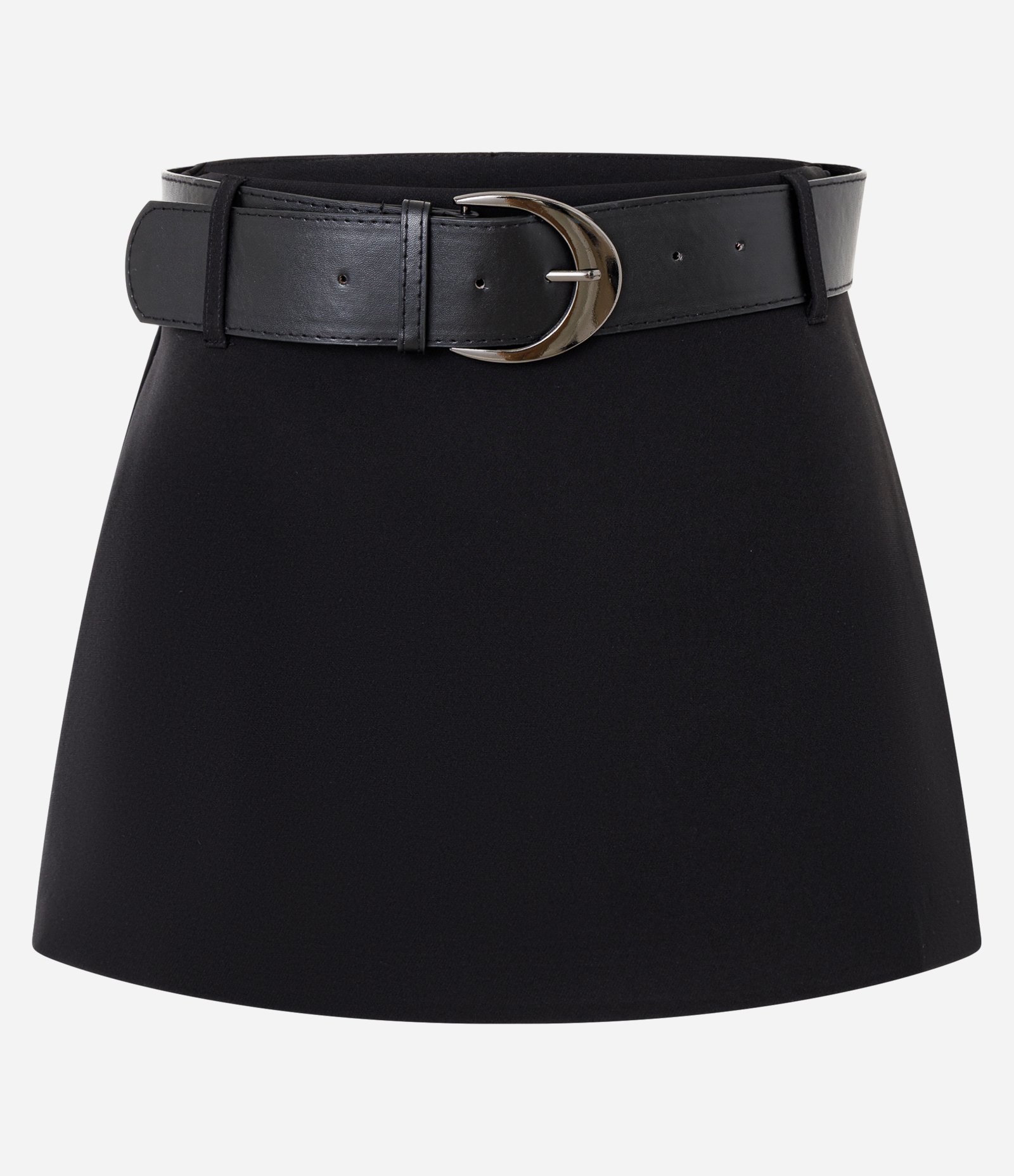 Short Saia Alfaiatado Preto 5