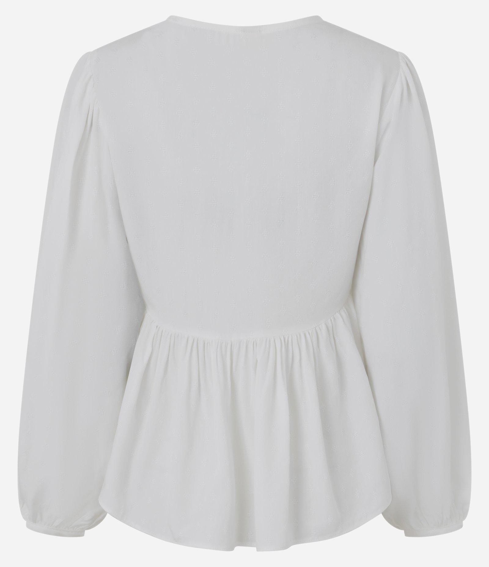 Bata em Viscose com Decote Transpassado Branco 7