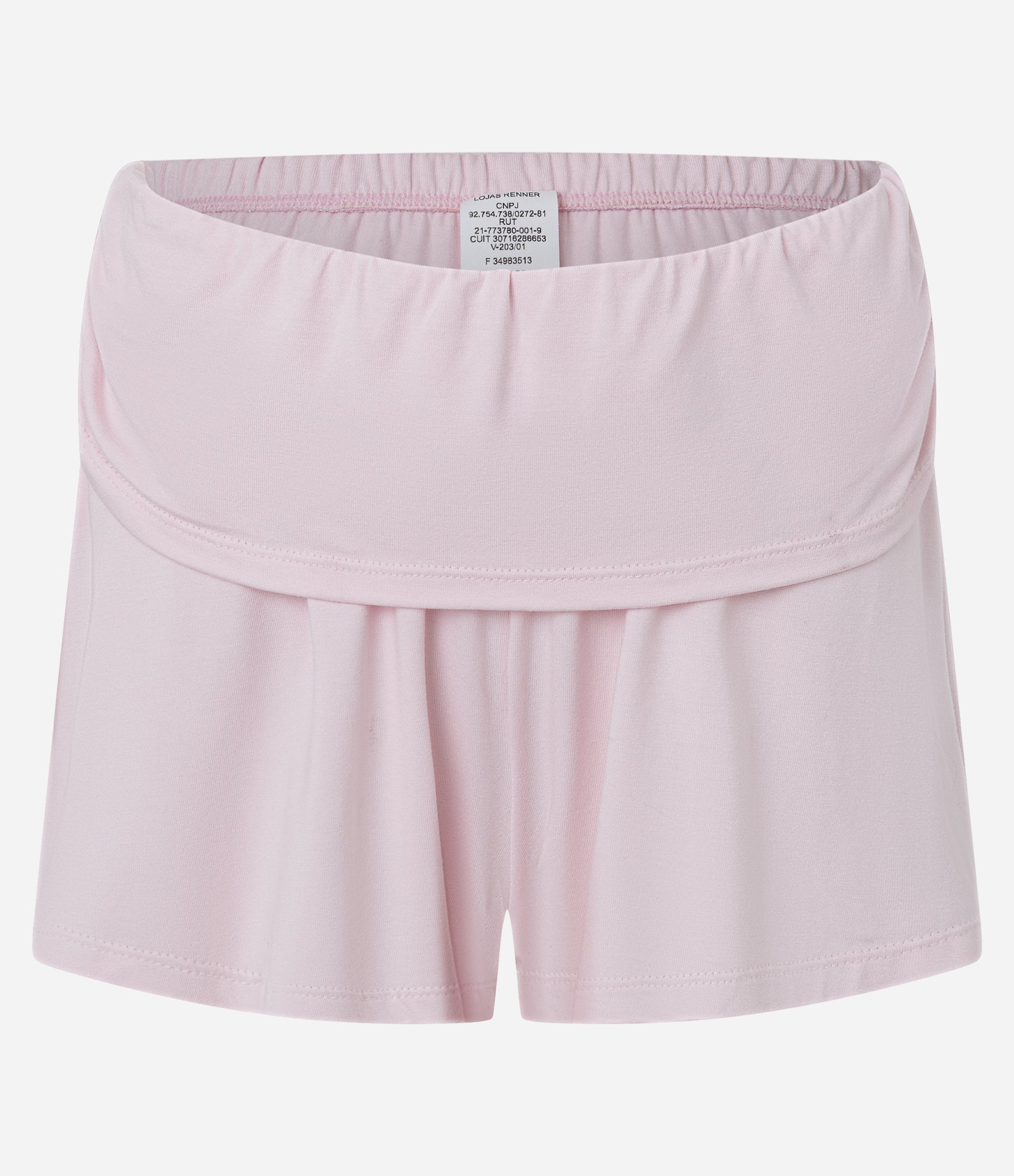 Pijama Curto em Viscolycra com Transpasse e Nó Rosa 8