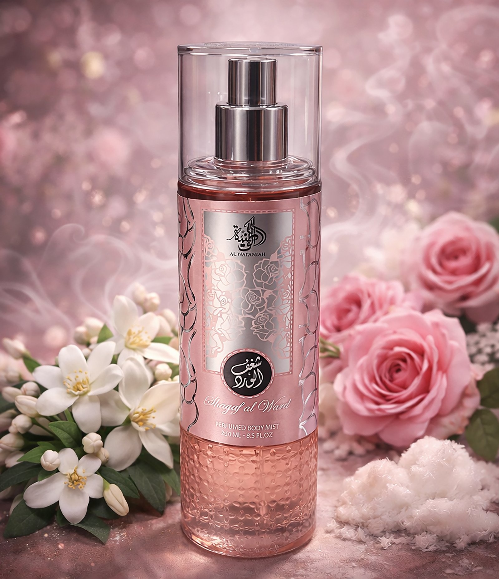Body Mist Al Wataniah Shagaf Al Ward Perfumed 250ml 1