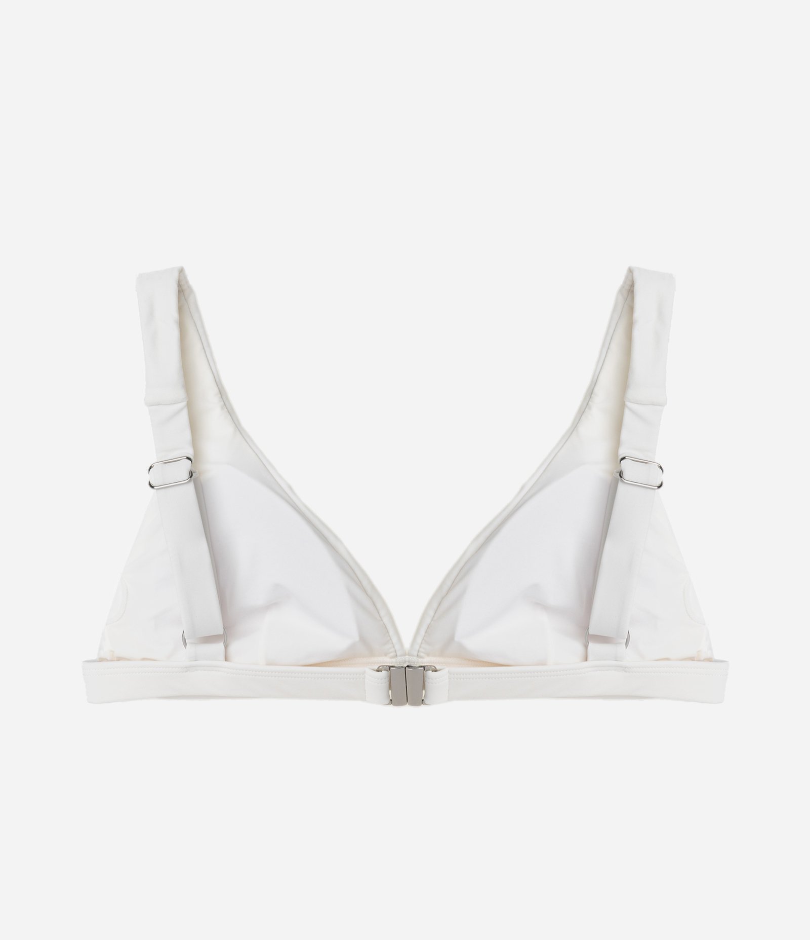 Biquíni Top Triângulo com Bordados Branco 2
