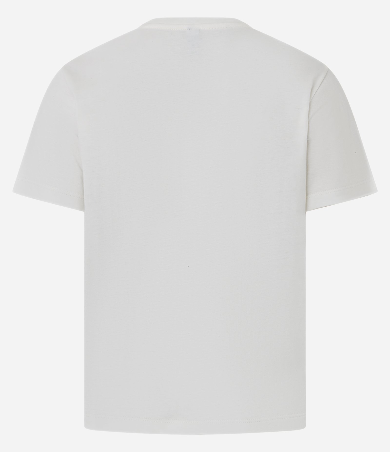 Camiseta Manga Curta em Algodão com Estampa Flocada Floral Branco 3
