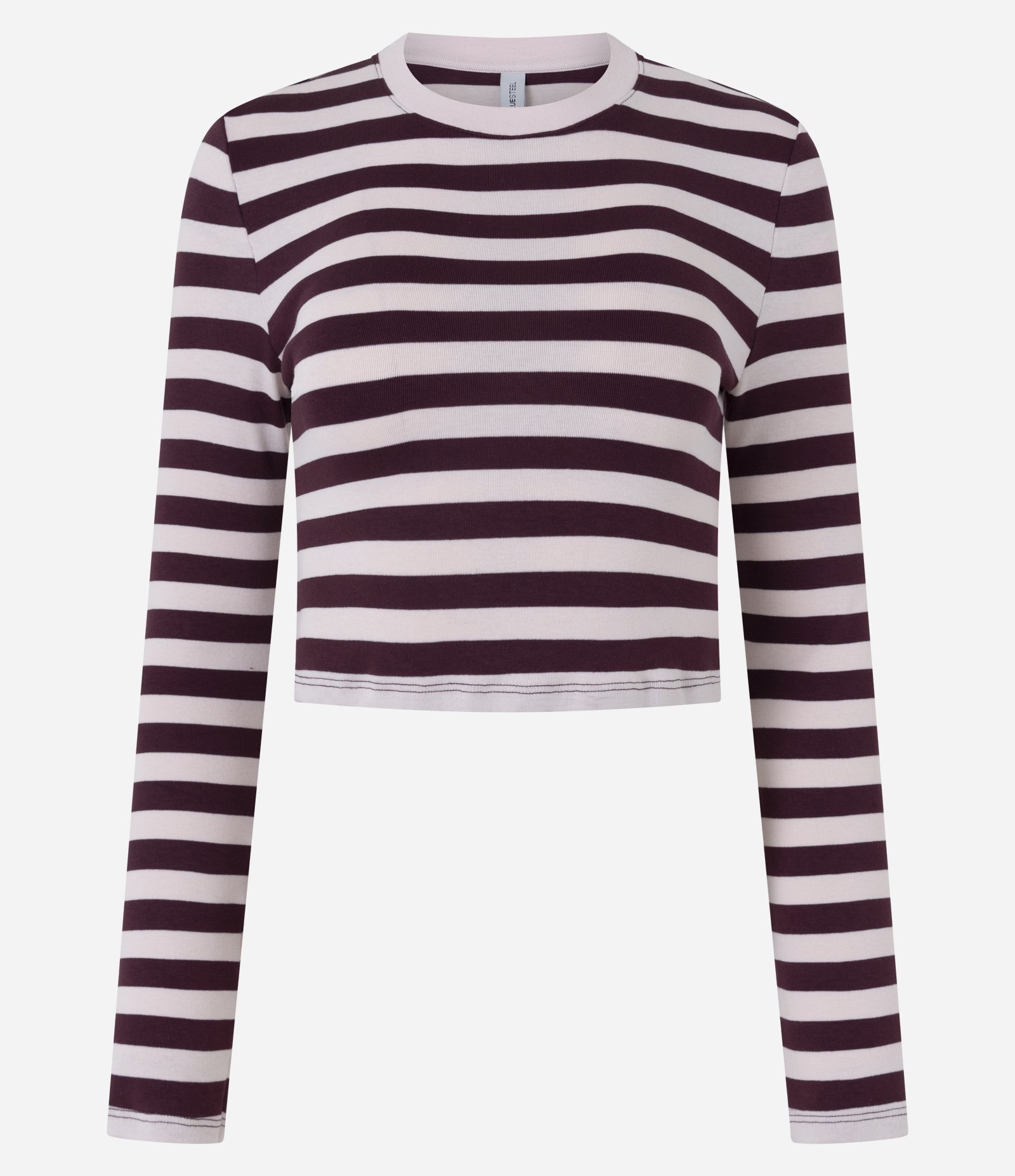 Blusa Cropped em Ribana com Listras Rosa 5