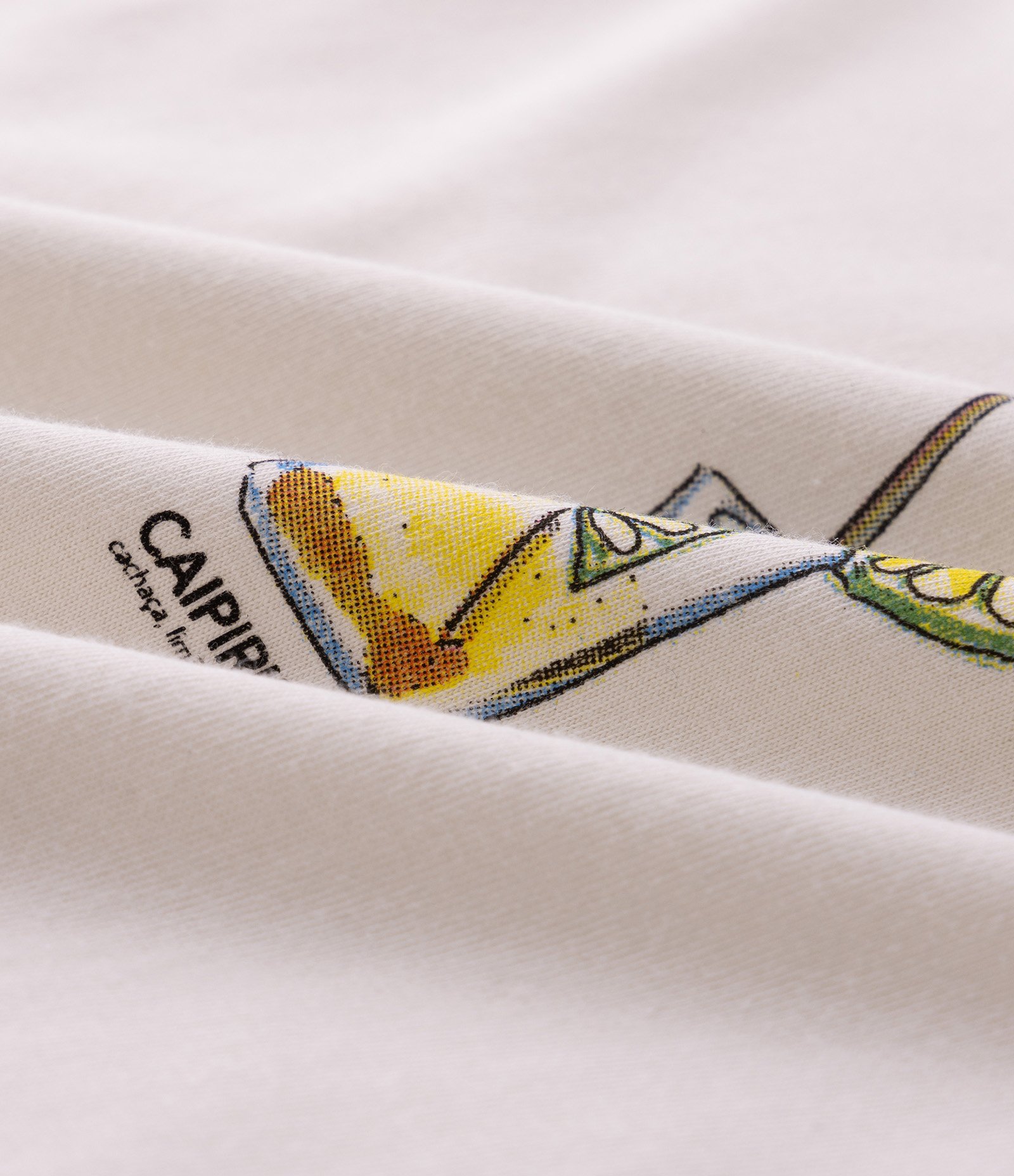 Camiseta Comfort em Algodão com Estampa Caipirinha Off White 5