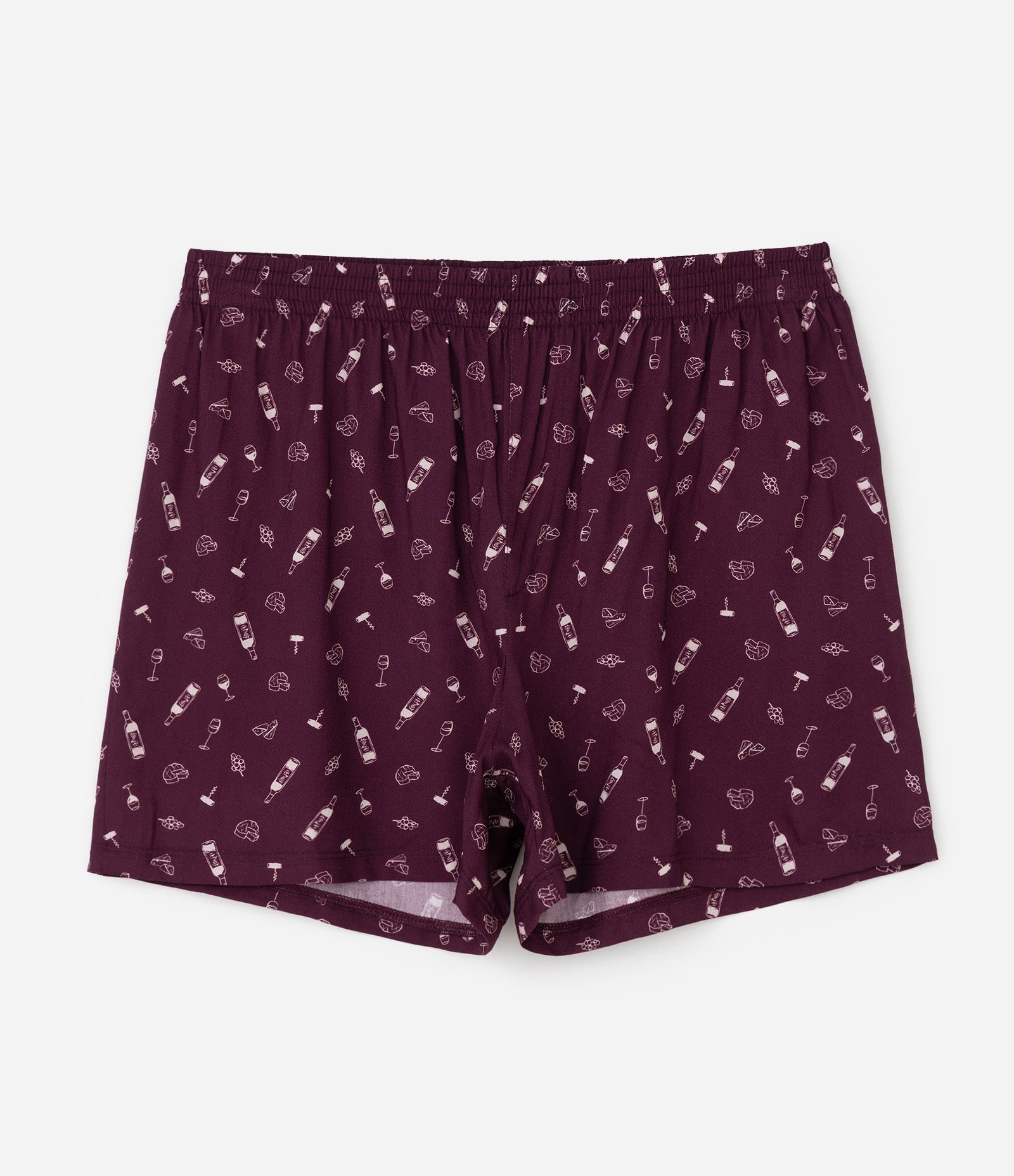 Cueca em Viscose com Estampa Divertida Vermelho 5