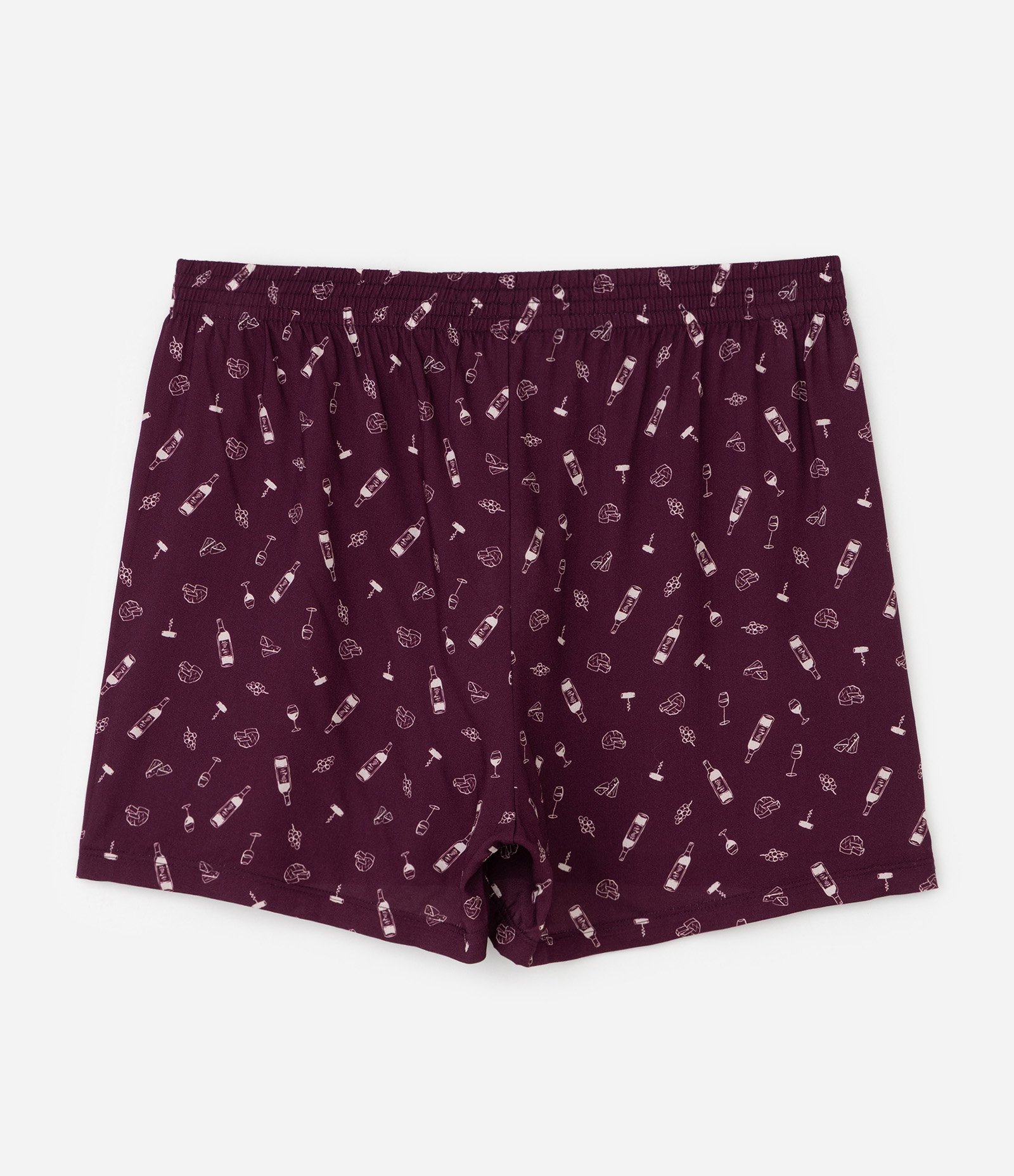 Cueca em Viscose com Estampa Divertida Vermelho 6