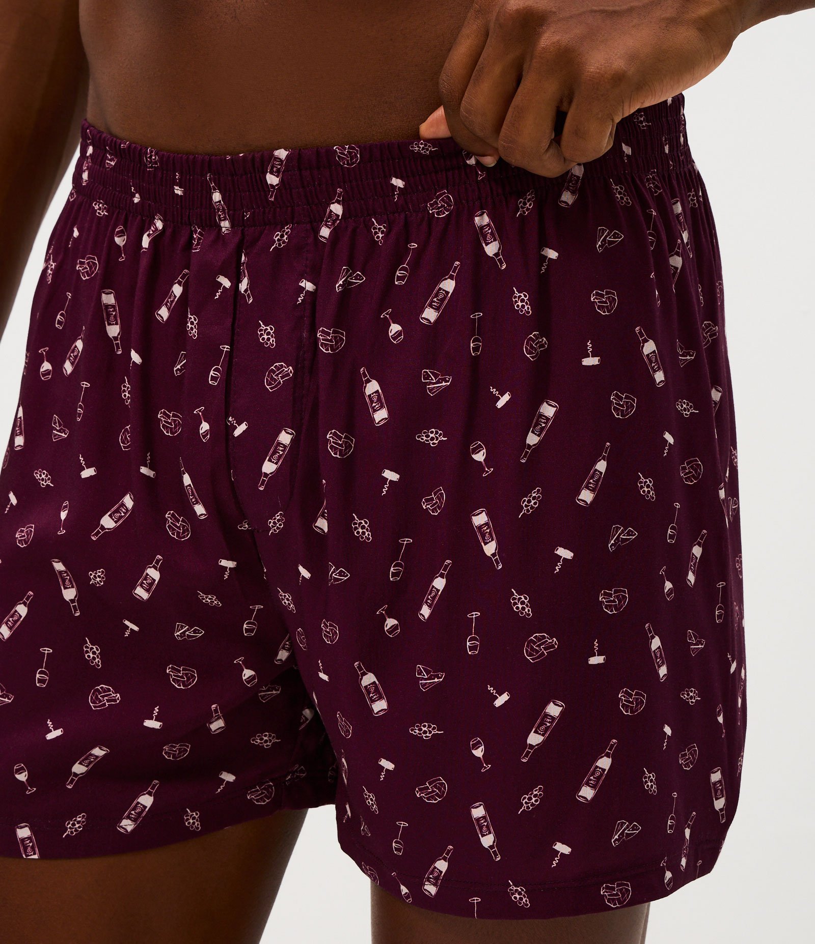 Cueca em Viscose com Estampa Divertida Vermelho 3