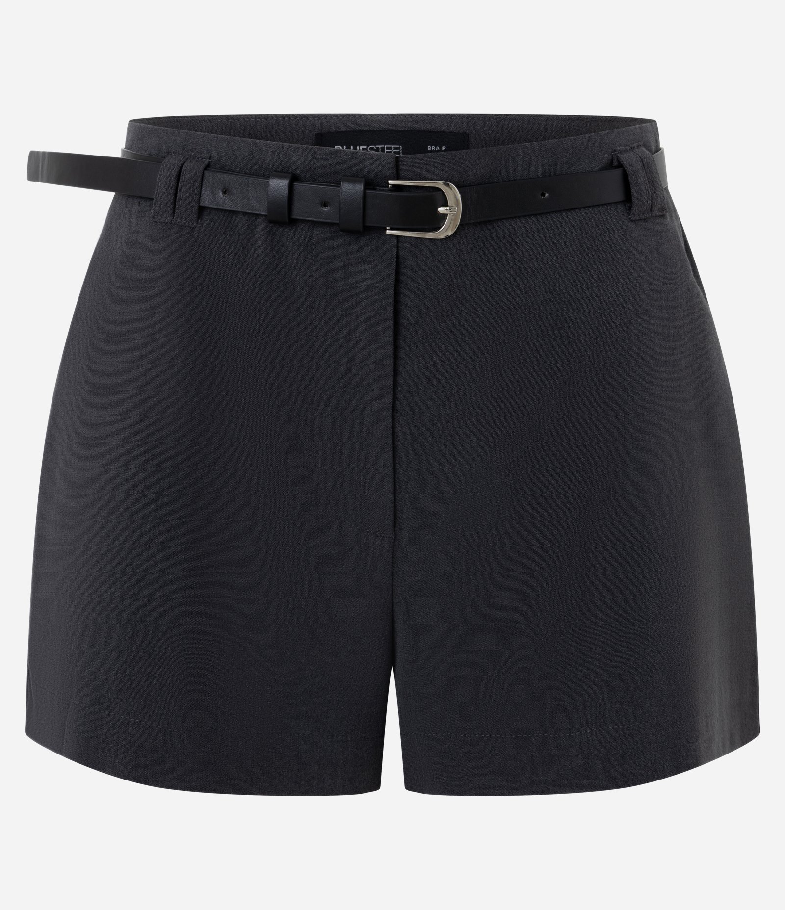 Short Alfaiatado com Cinto e Modelagem Mini Cinza 5