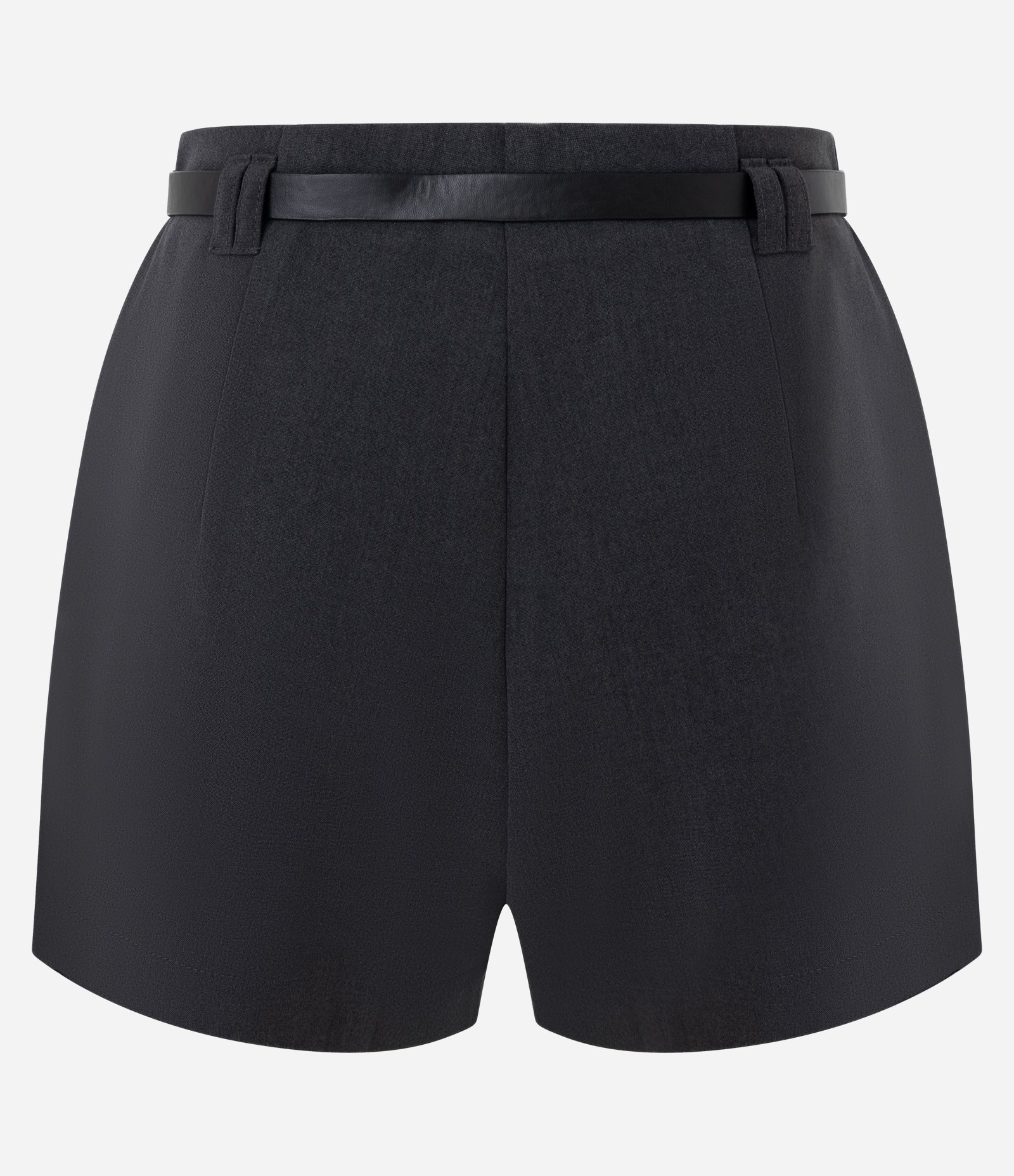 Short Alfaiatado com Cinto e Modelagem Mini Cinza 6