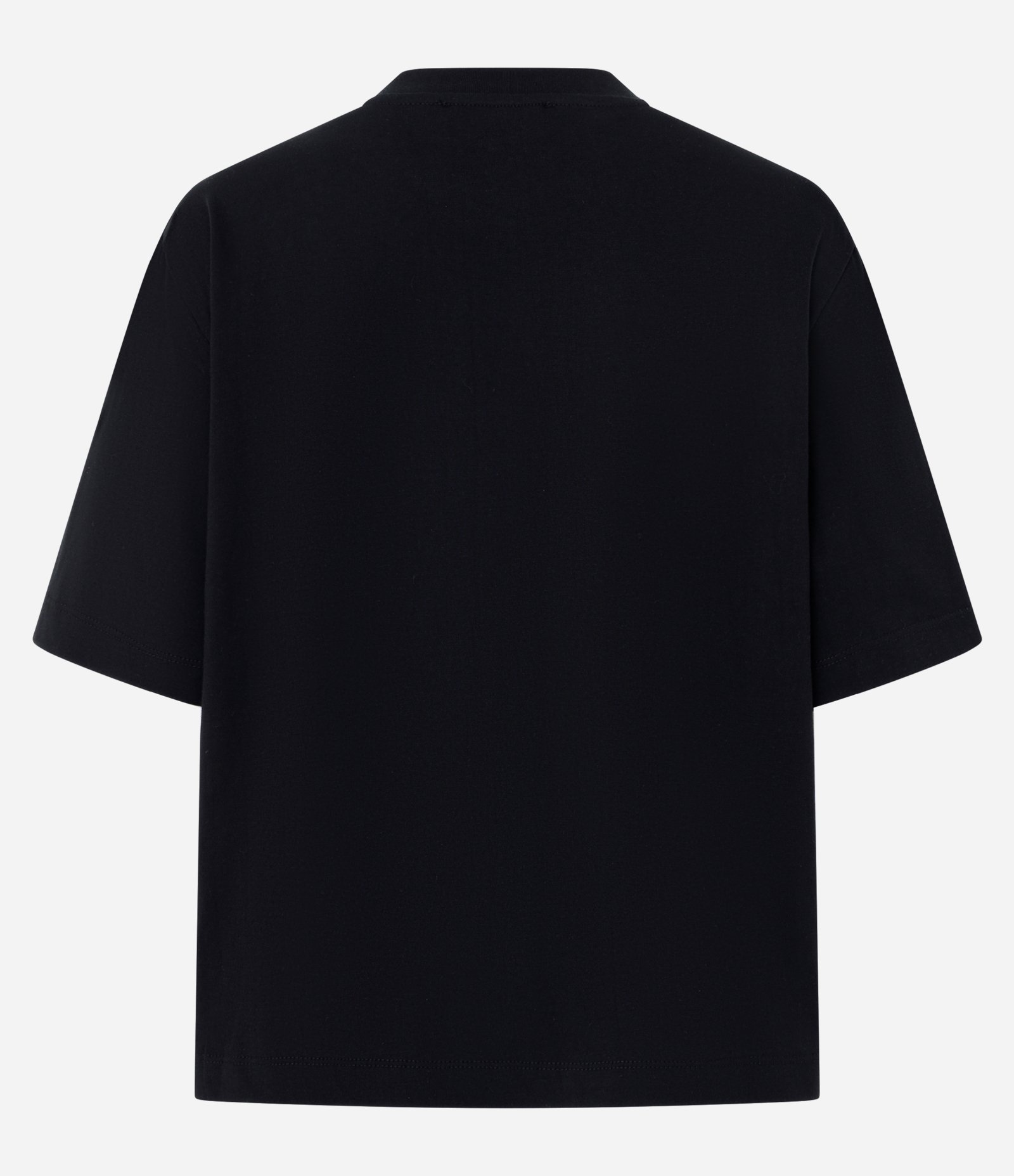 Blusa em Algodão com Aplicação de Pedrarias na Gola Preto 3