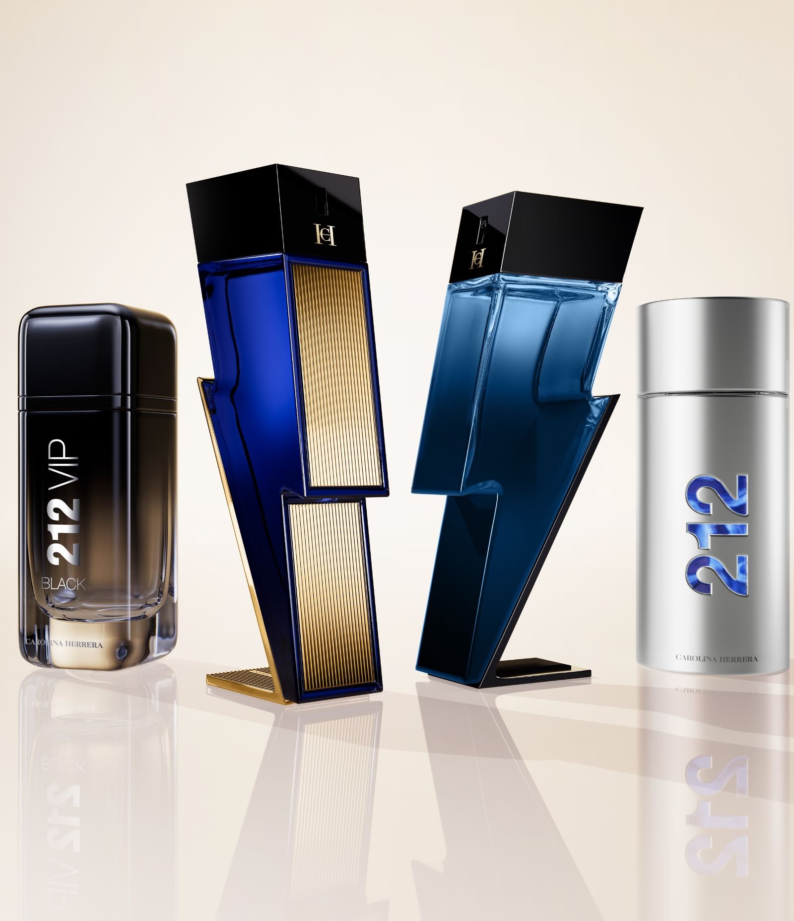 Kit Carolina Herrera 212 Men NYC EDT 100 ml + Desodorante Stick 75 ml + Travel Size 10 ml KIT 4
