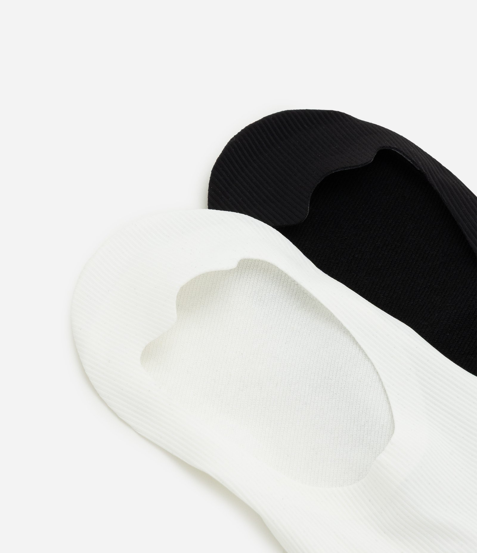 Kit 2X1 Meia Invisível em Poliamida com Silicone no Calcanhar Branco 8
