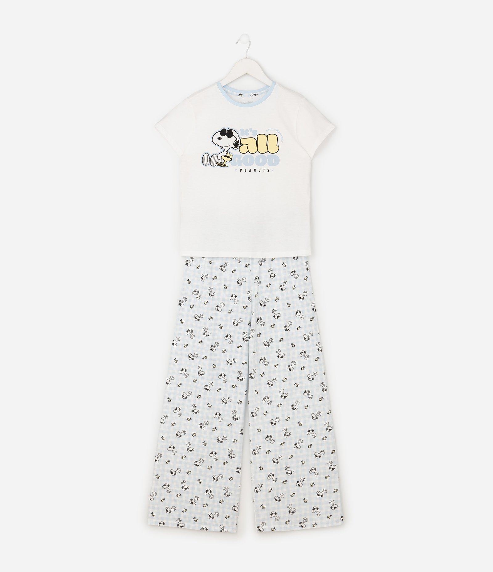Pijama em Algodão do Snoopy - Tam 2 a 14 Anos Branco 1