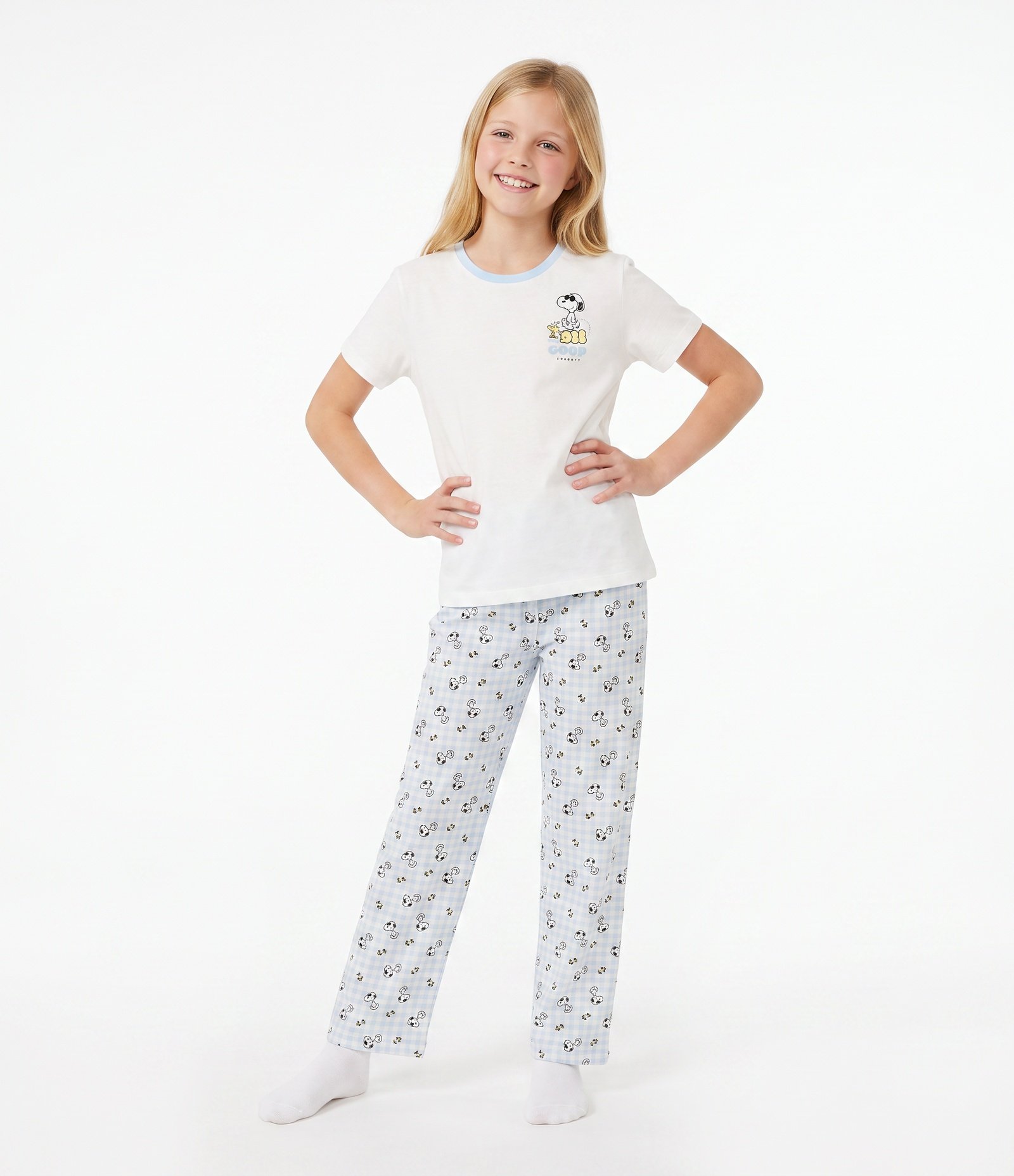 Pijama Algodão do Snoopy - Tam 2 a 14 Anos Branco 1