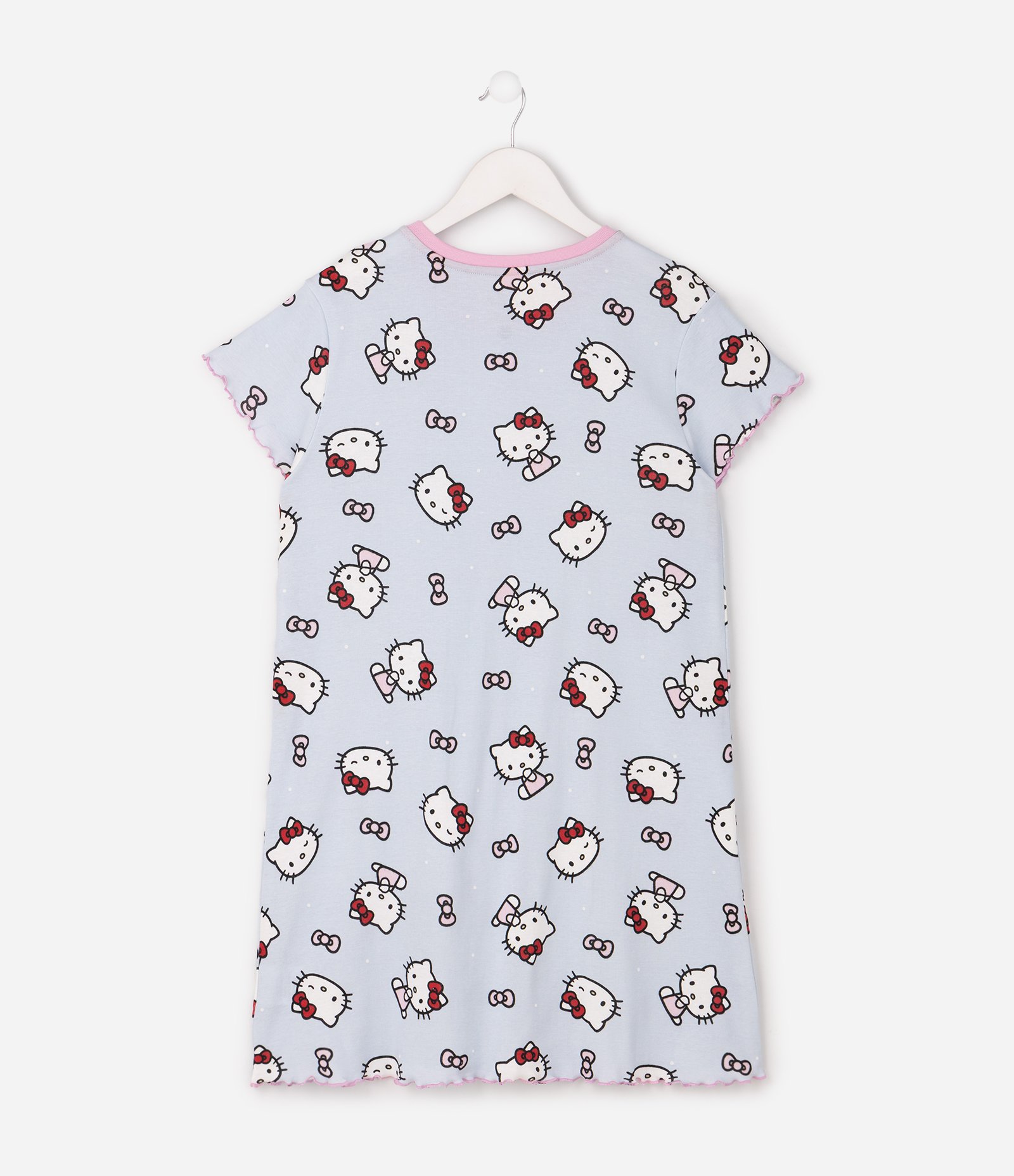 Camisola Infantil em Algodão com Estampa Hello Kitty - Tam 5 a 16 Anos Azul 3