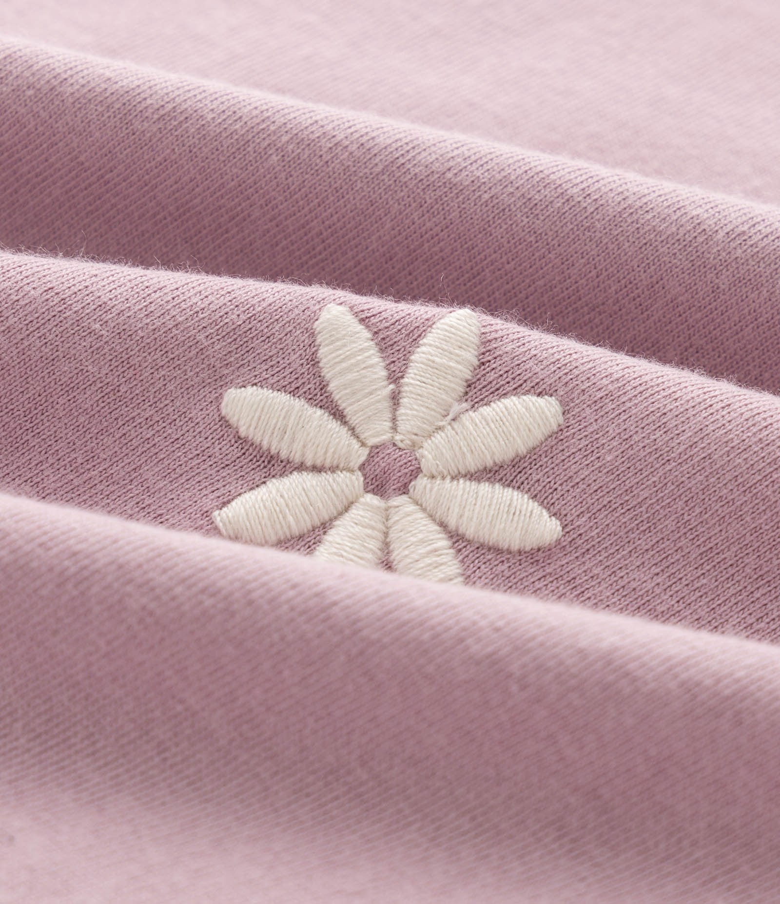 Camiseta Infantil em Algodão com Bordado de Flores - Tam 5 a 16 Anos Lilás 3