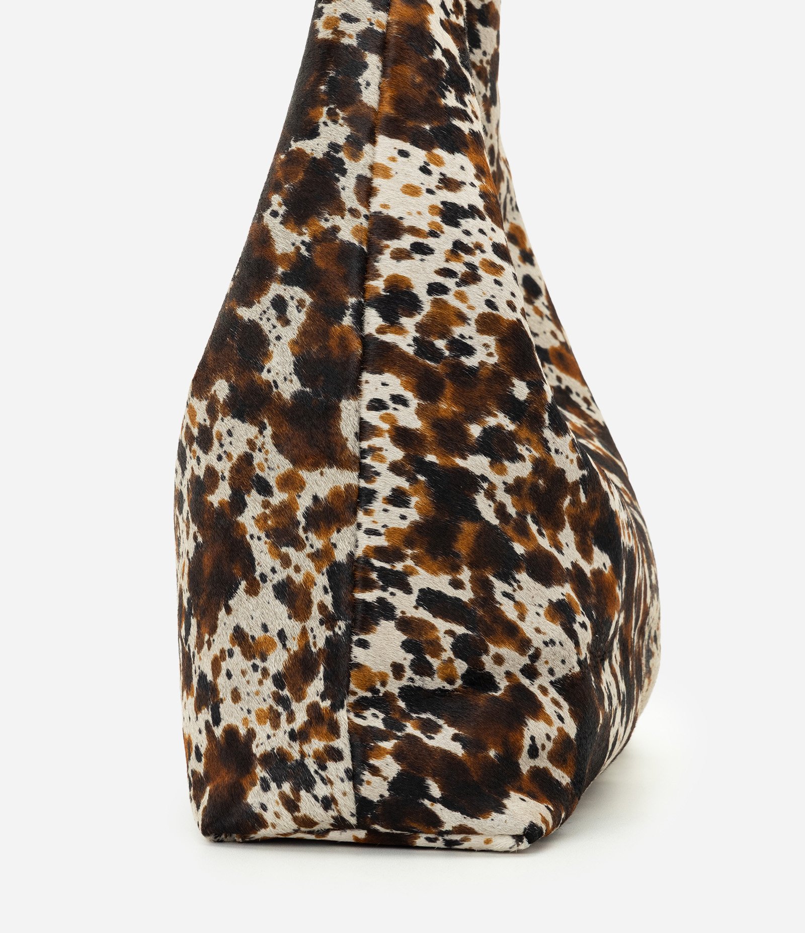Bolsa Hobo Grande em Couro com Estampa Animal Print Multicores 2