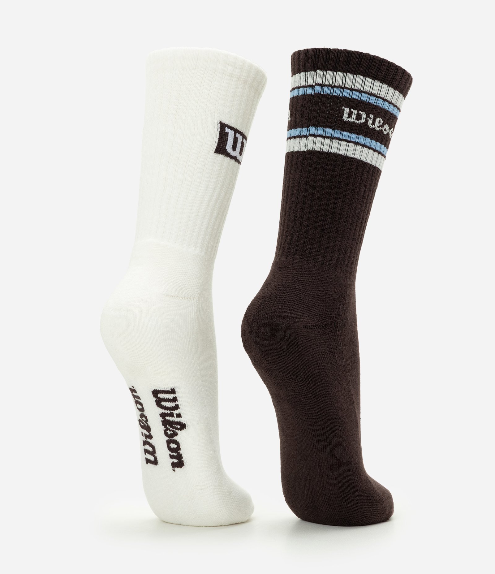 Kit 2 Meias Esportivas Cano Alto Branco/Preta 3