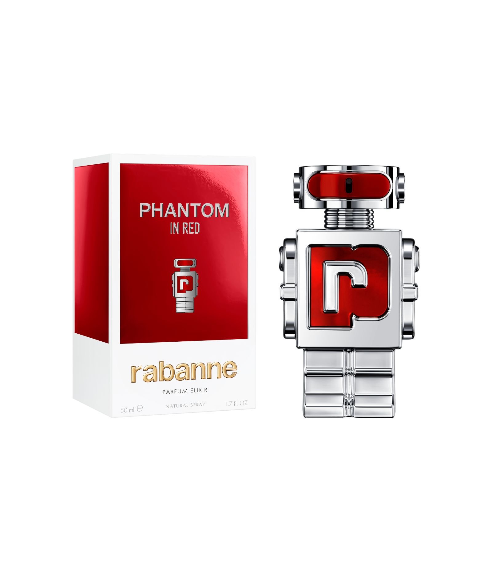 Perfume Rabanne Phantom In Red Parfum Elixir 50ml 2