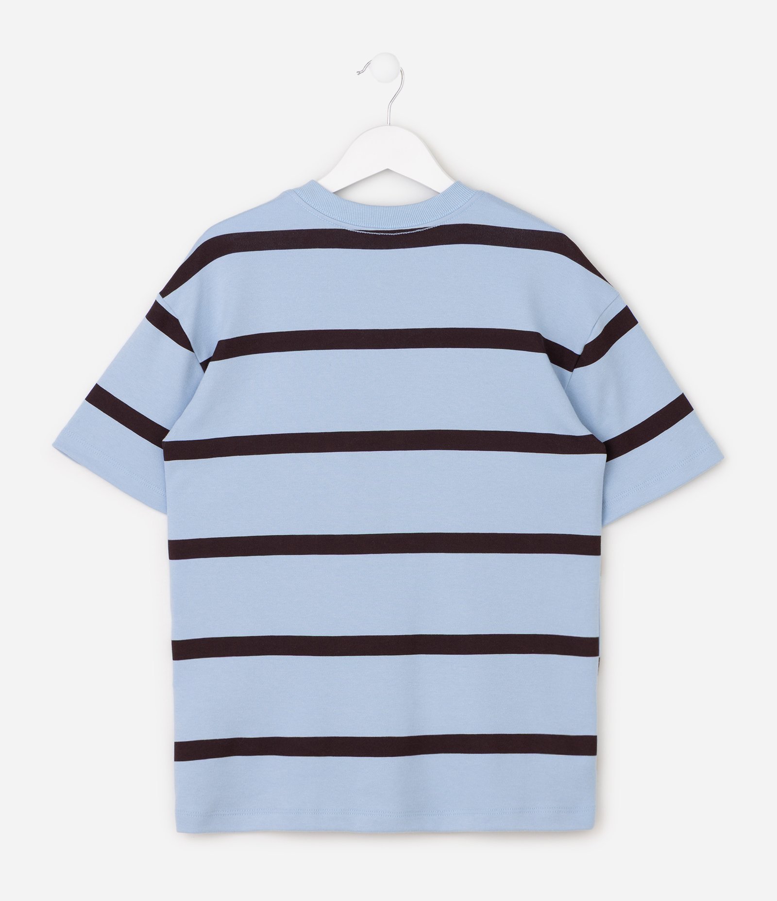 Camiseta Infantil Listrada em Suedine - Tam 5 a 14 Anos Azul 3