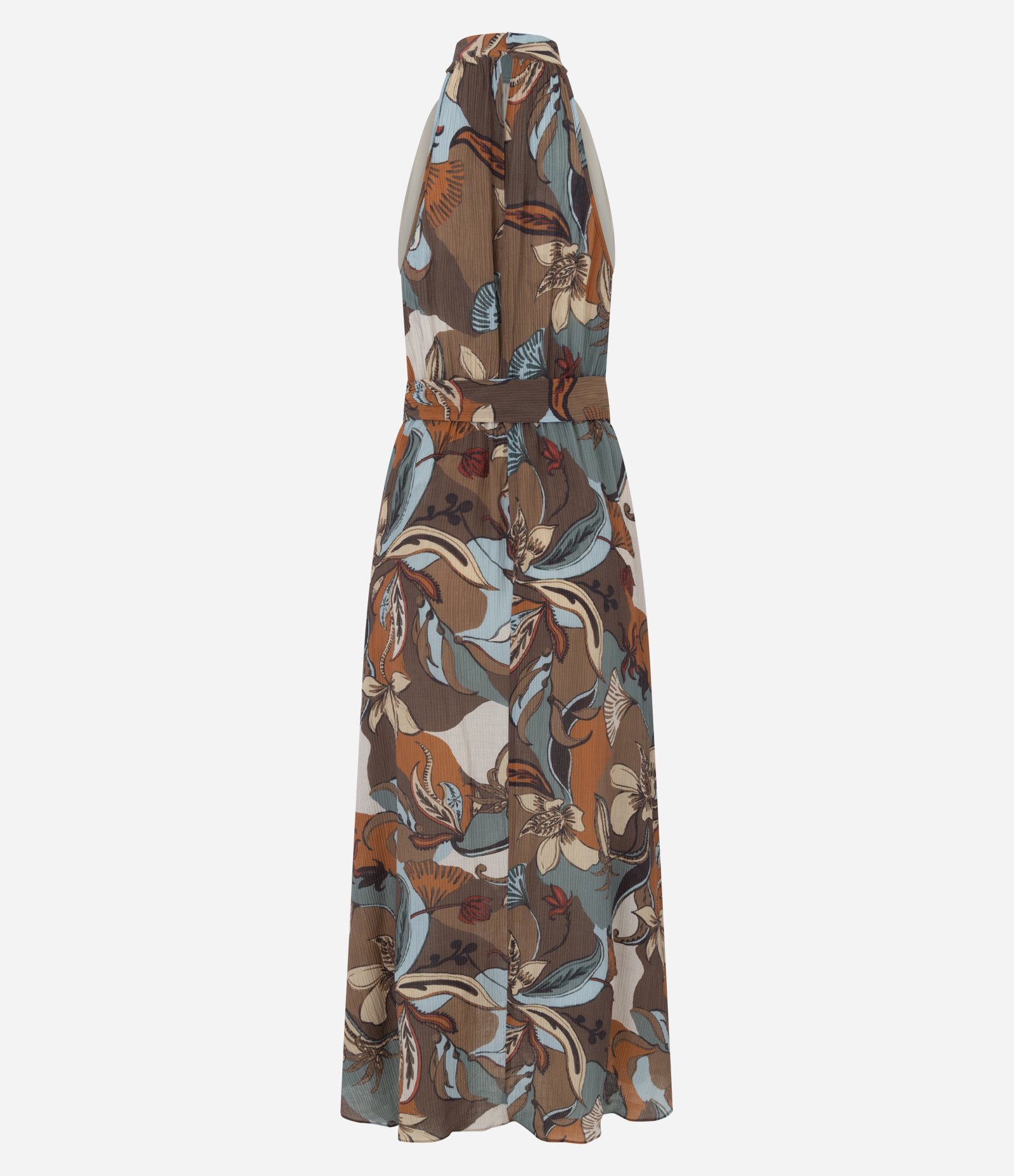 Vestido Longo com Decote Halter Neck e Estampa Floral Multicores 3