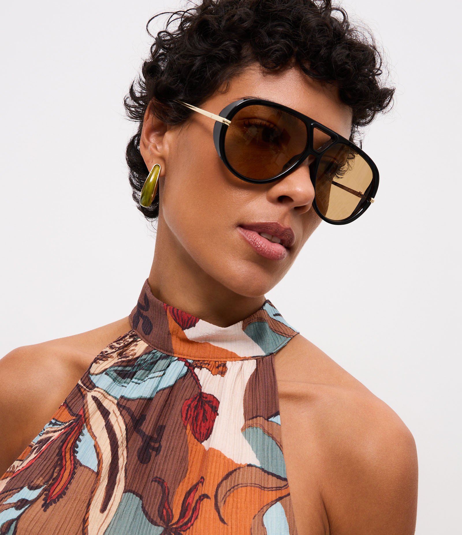 Vestido Longo com Decote Halter Neck e Estampa Floral Multicores 3