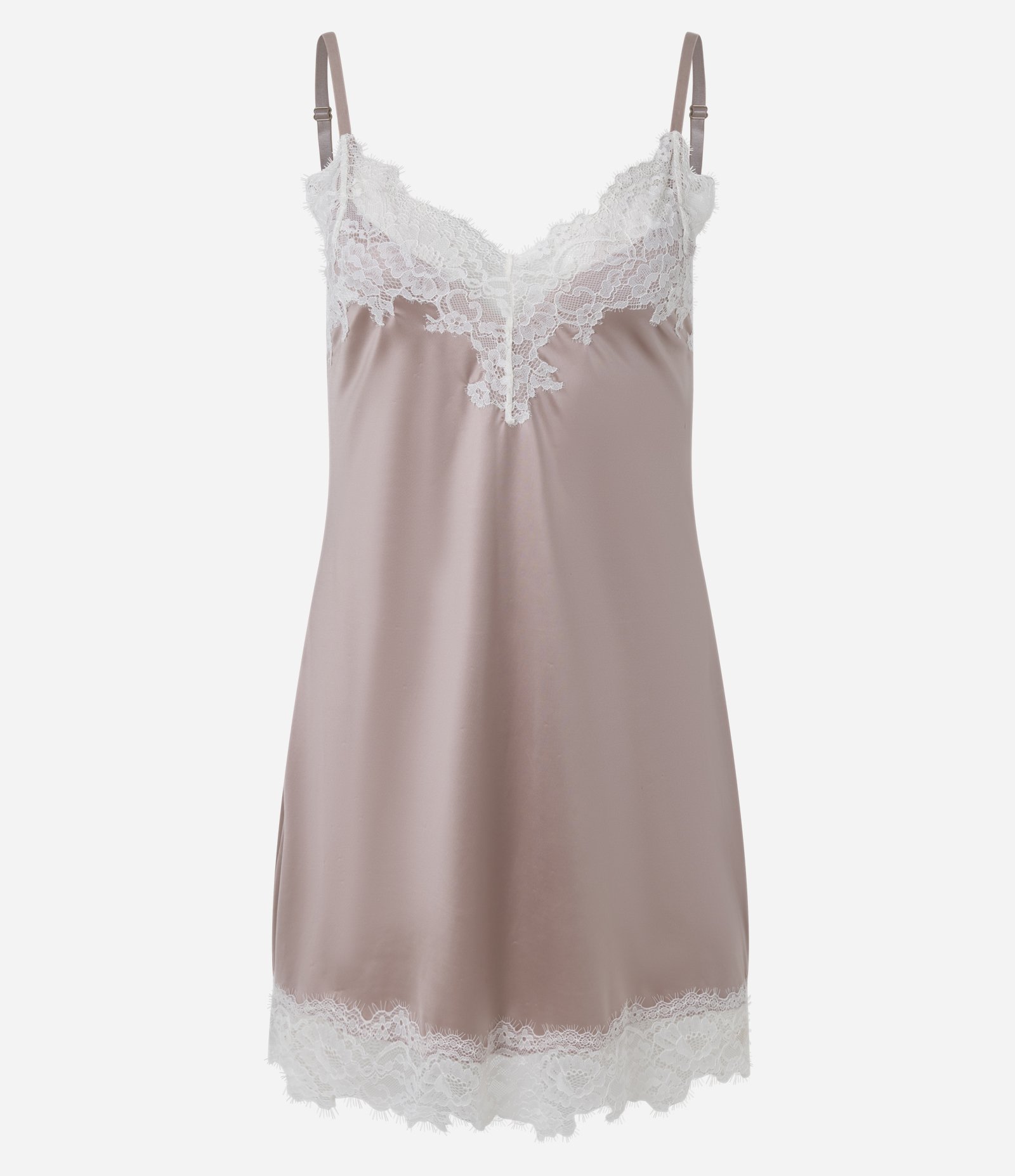 Camisola em Microfibra com Detalhes Rendados Rosa 5