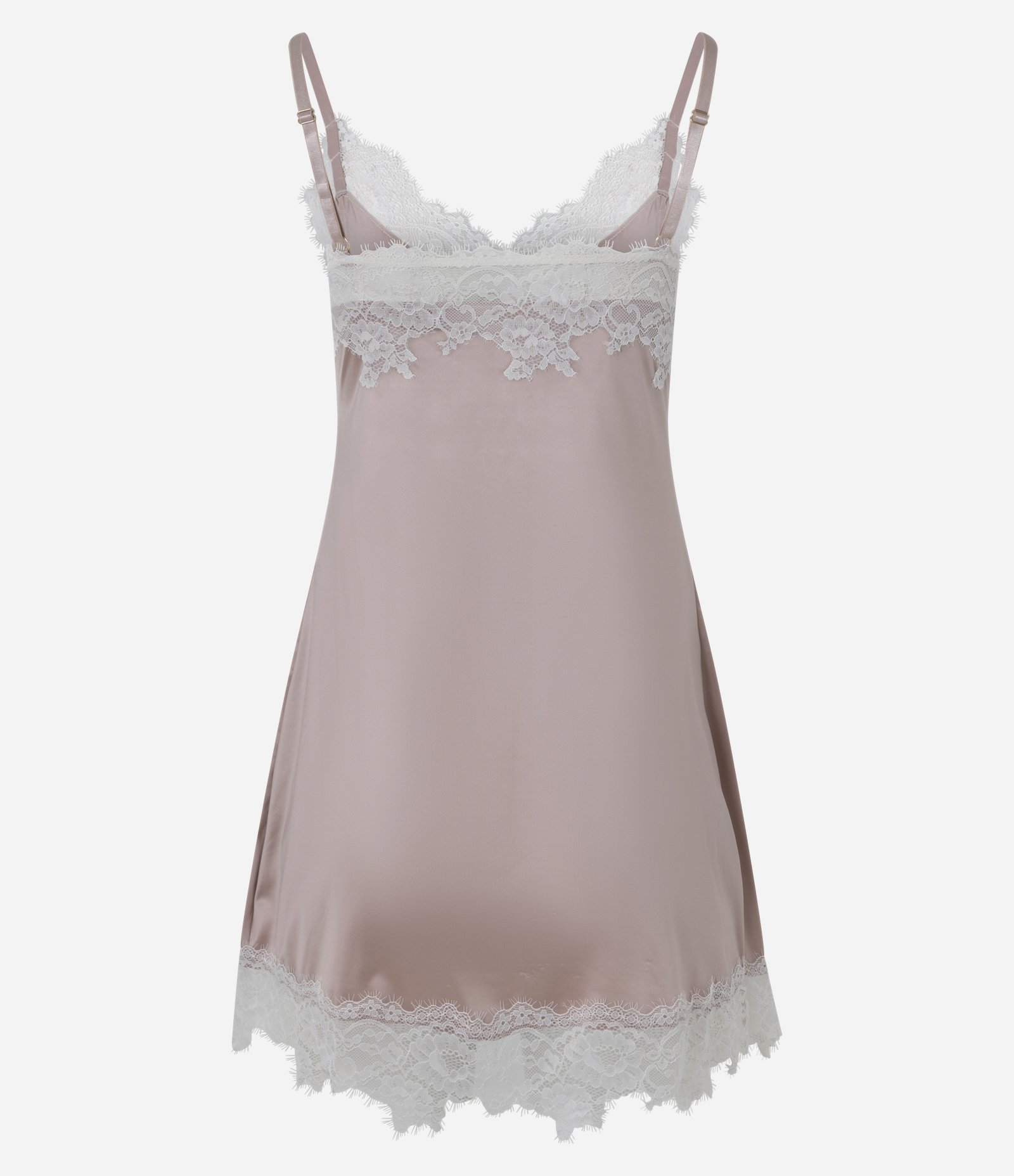 Camisola em Microfibra com Detalhes Rendados Rosa 7