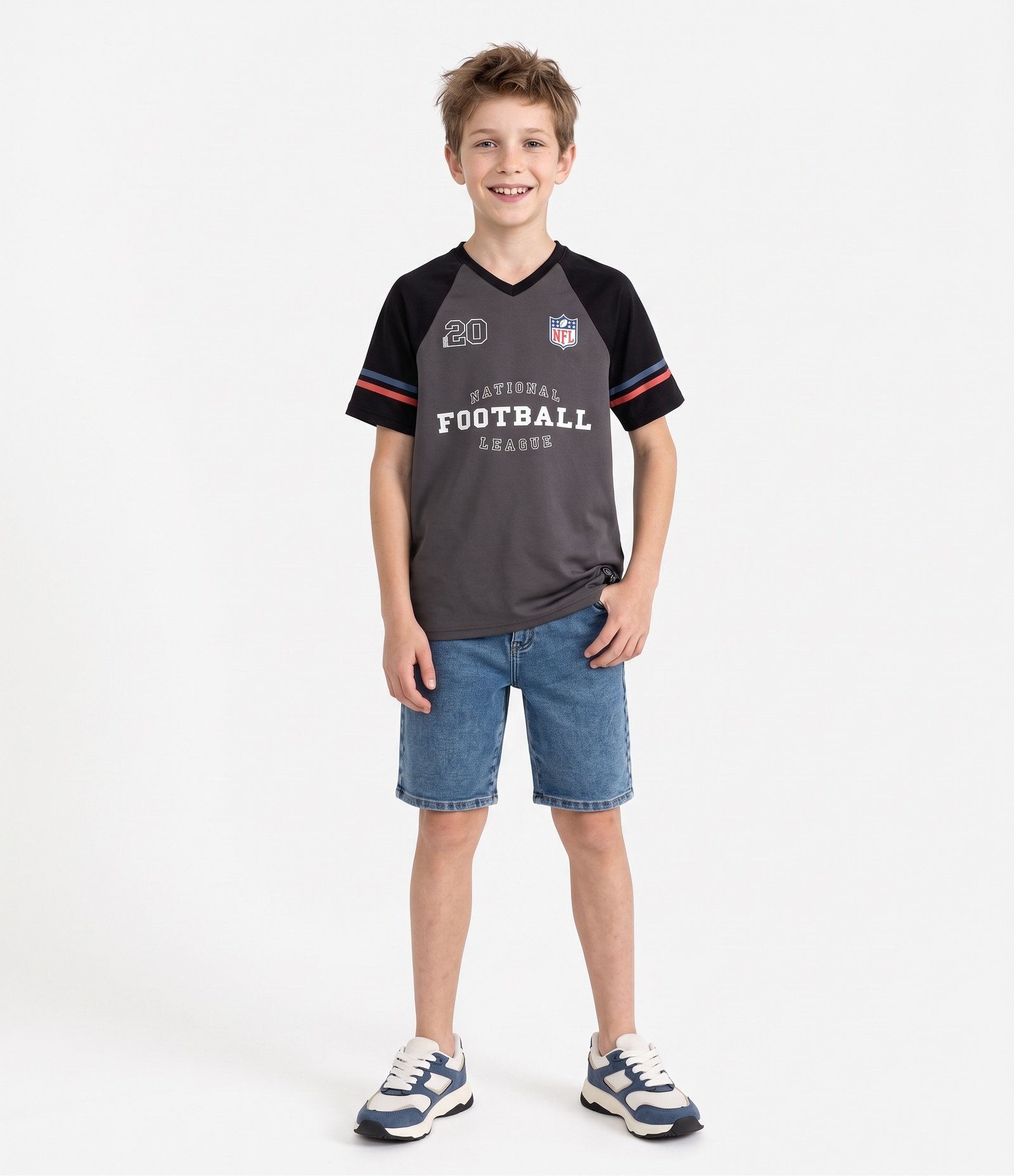 Bermuda Infantil em Jeans - Tam 5 a 14 Anos Azul Médio 1