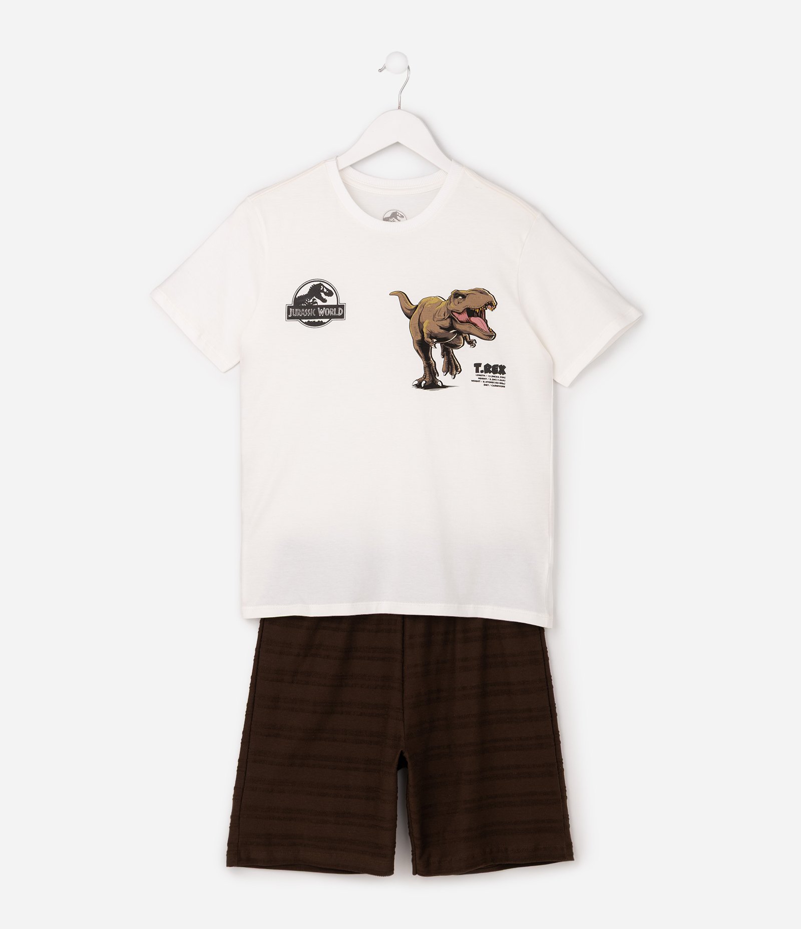 Conjunto Infantil Em Algodão Jurassic Bottom - Tam 7 A 16 Anos Multicores 2