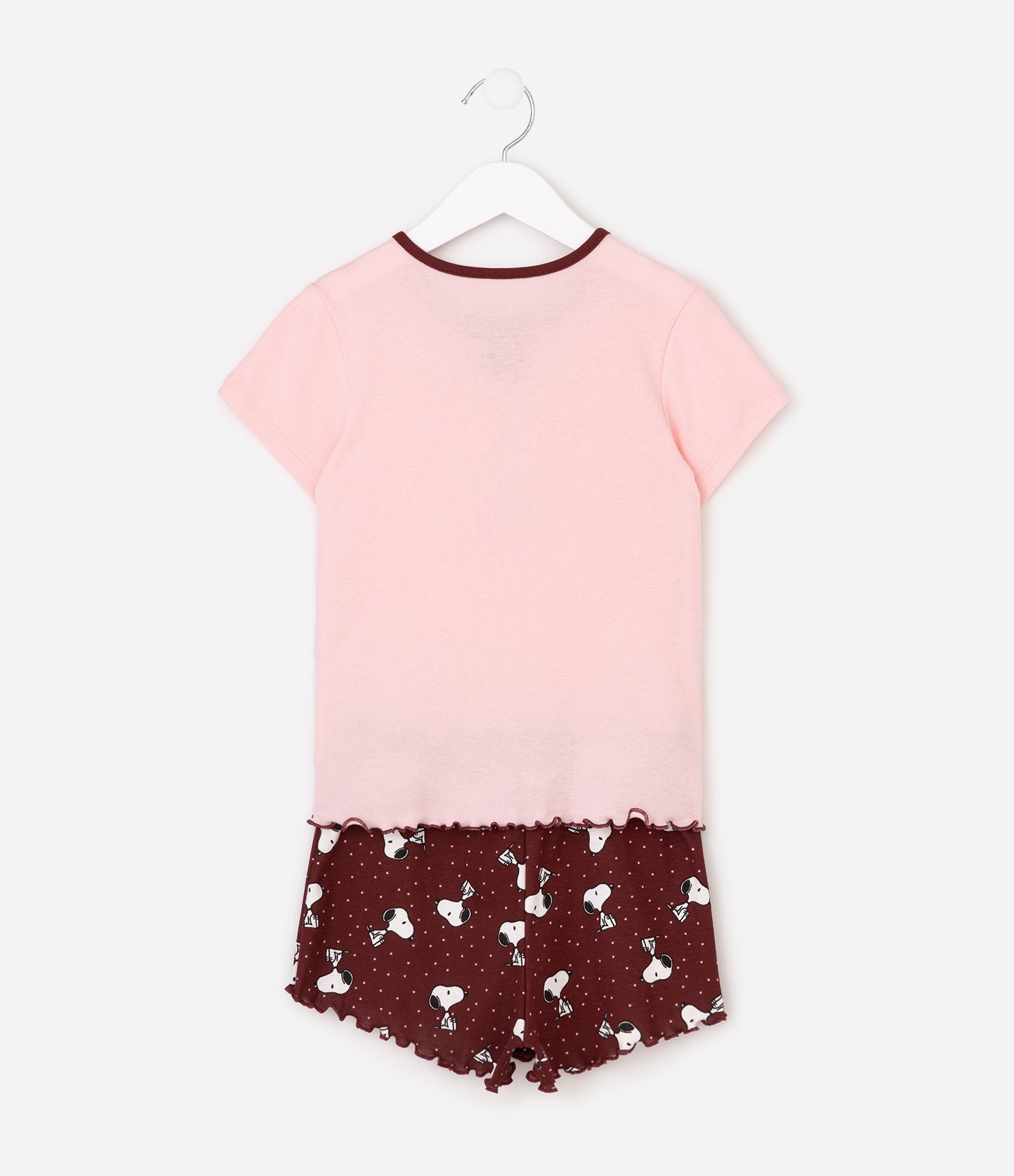 Pijama Infantil em Ribana Estampa Snoopy - Tam 5 a 14 Anos Rosa 2