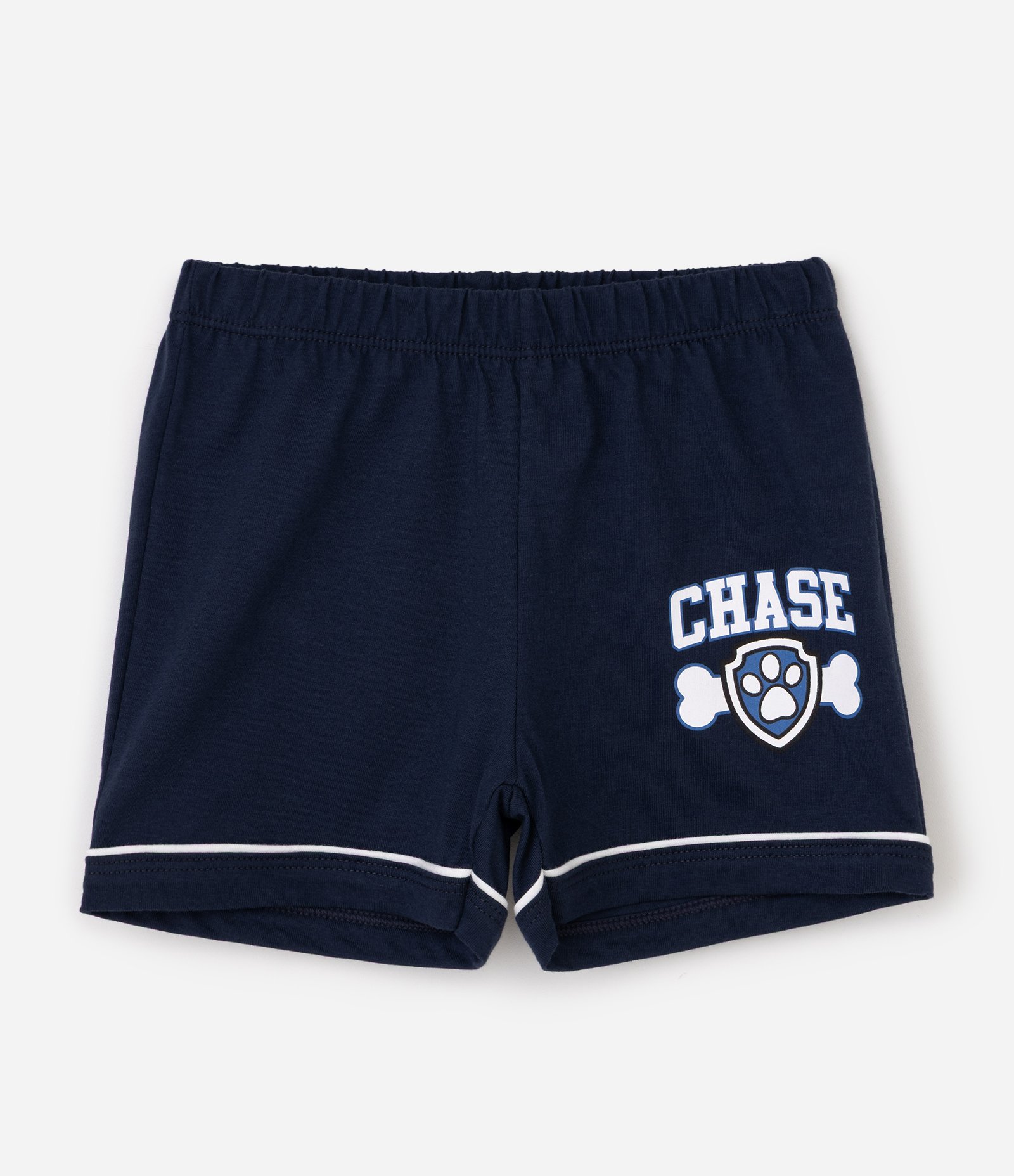 Pijama Infantil Paw Patrol Chase Blusa e Short - Tam 2 a 6 Anos Azul 3