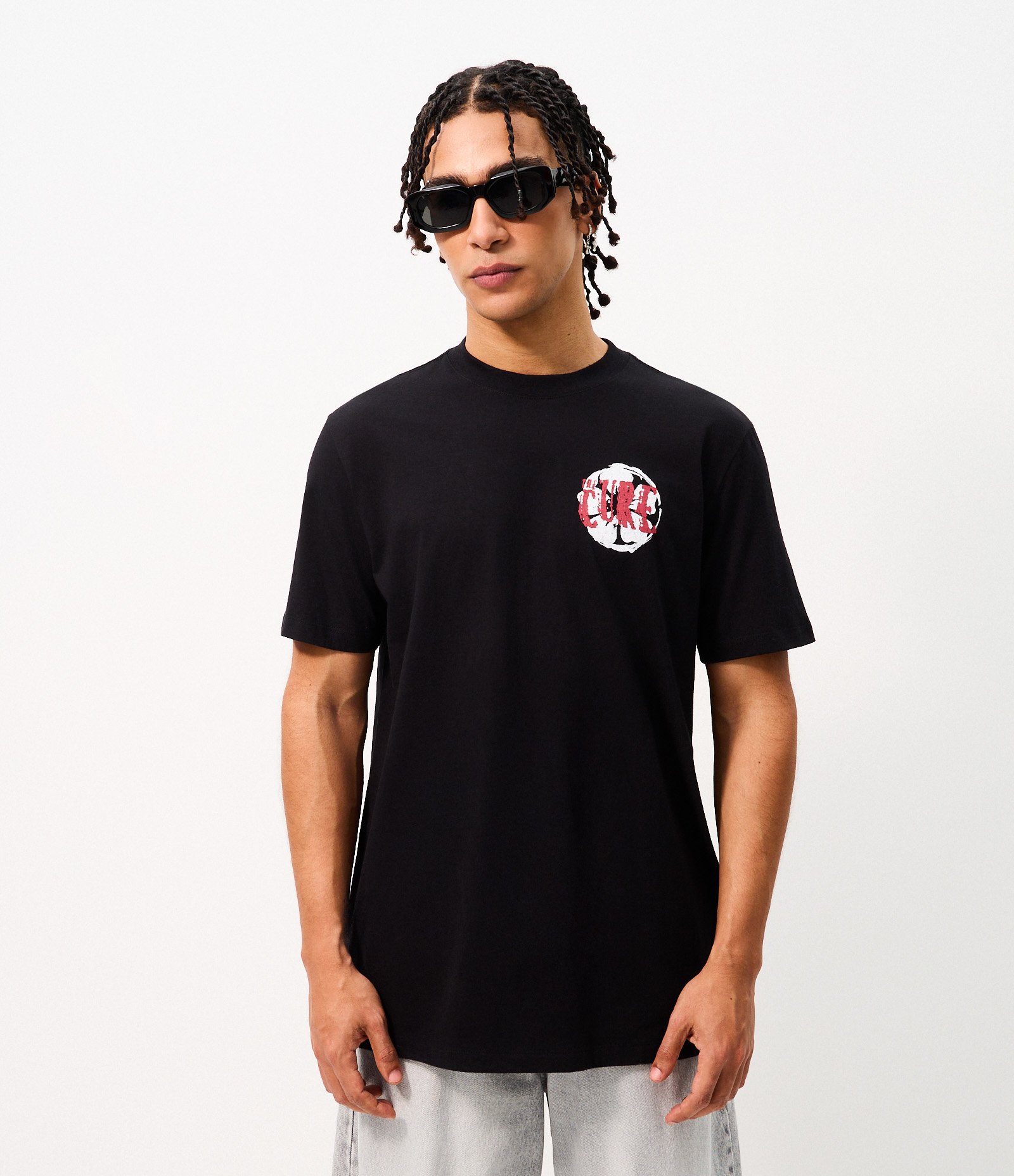 Camiseta Comfort em Algodão com Estampa The Cure Preto 3
