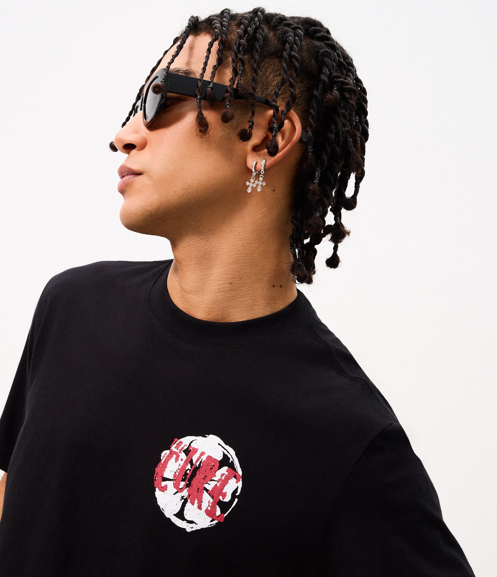 Camiseta Comfort em Algodão com Estampa The Cure Preto 4