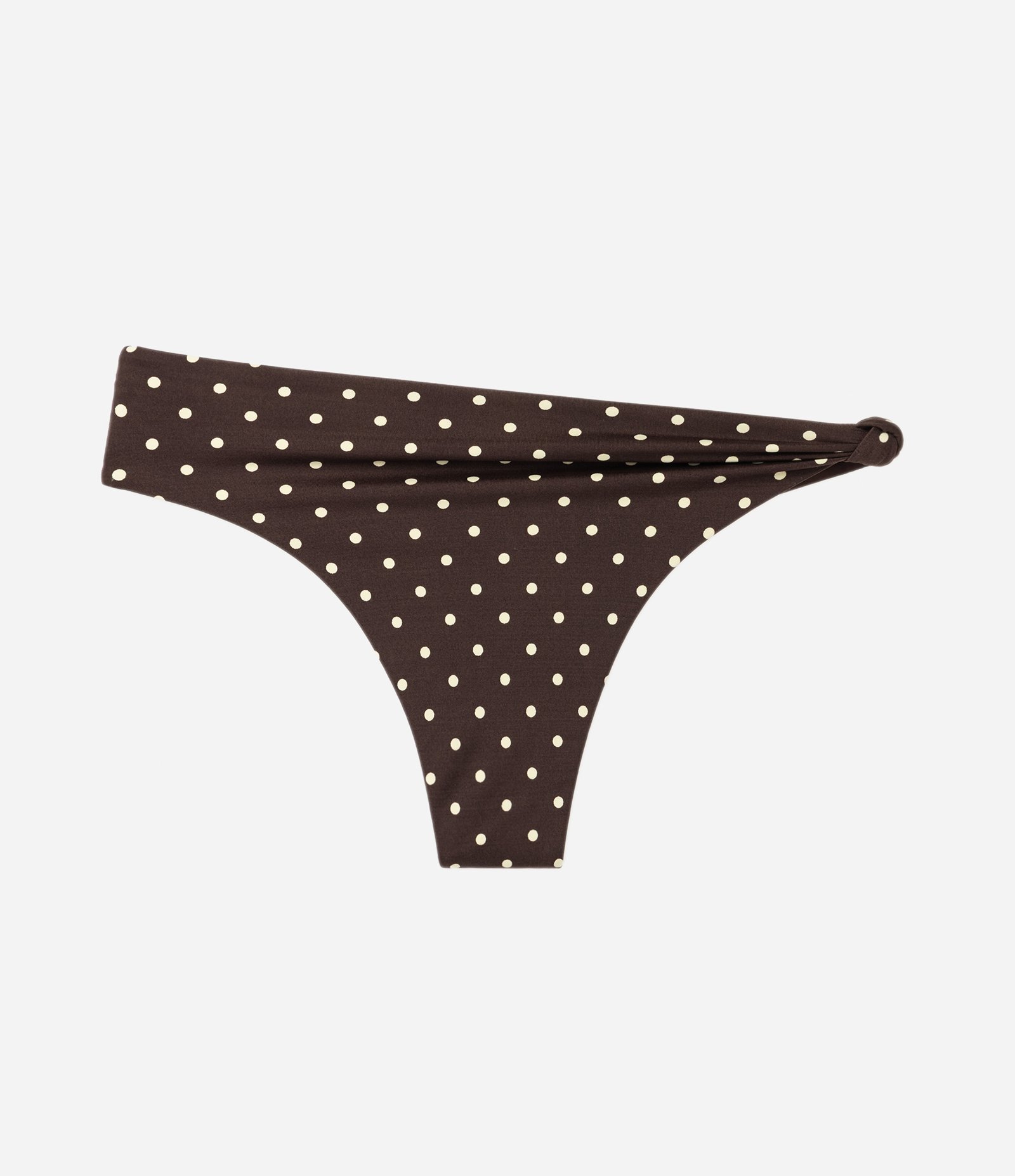 Biquíni Calcinha Hot Pant Asa Delta com Estampa Poá Marrom 5