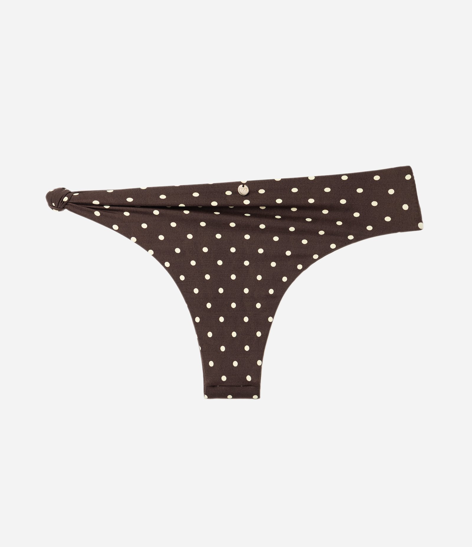 Biquíni Calcinha Hot Pant Asa Delta com Estampa Poá Marrom 6