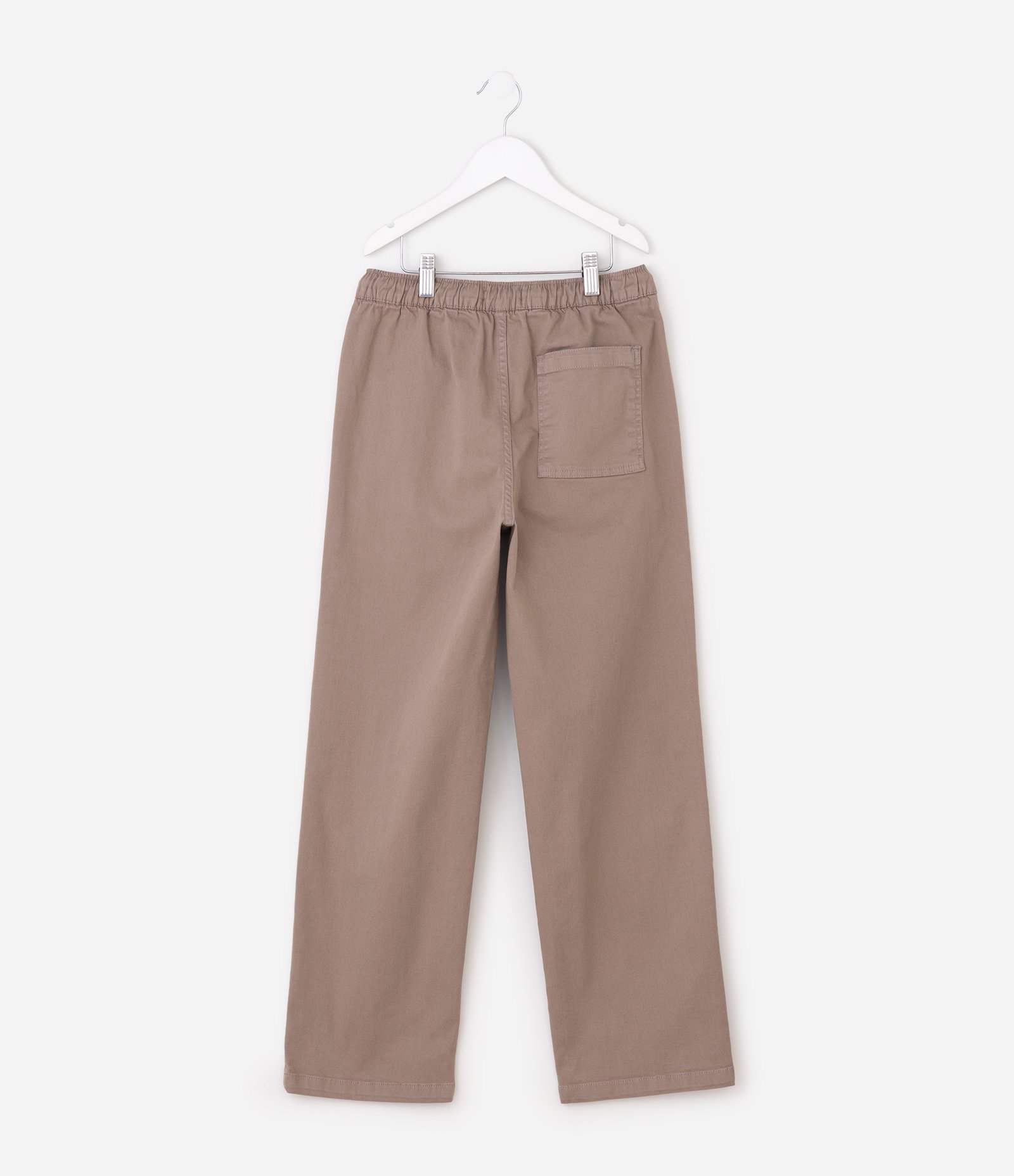 Calça Baggy Infantil em Sarja - Tam 5 a 14 Anos Bege 2
