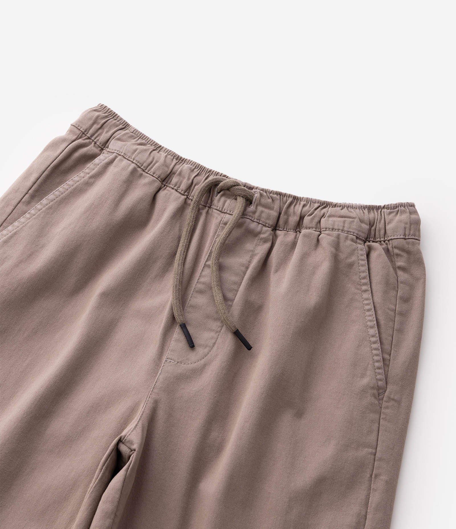 Calça Baggy Infantil em Sarja - Tam 5 a 14 Anos Bege 4