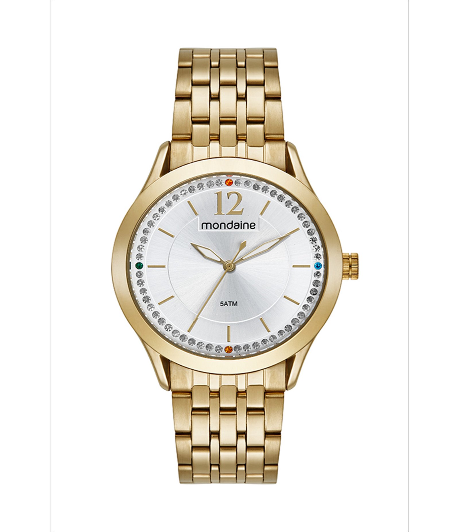 Relógio Analógico Mondaine em Aço 32864LPMKDE1K1 Dourado 1