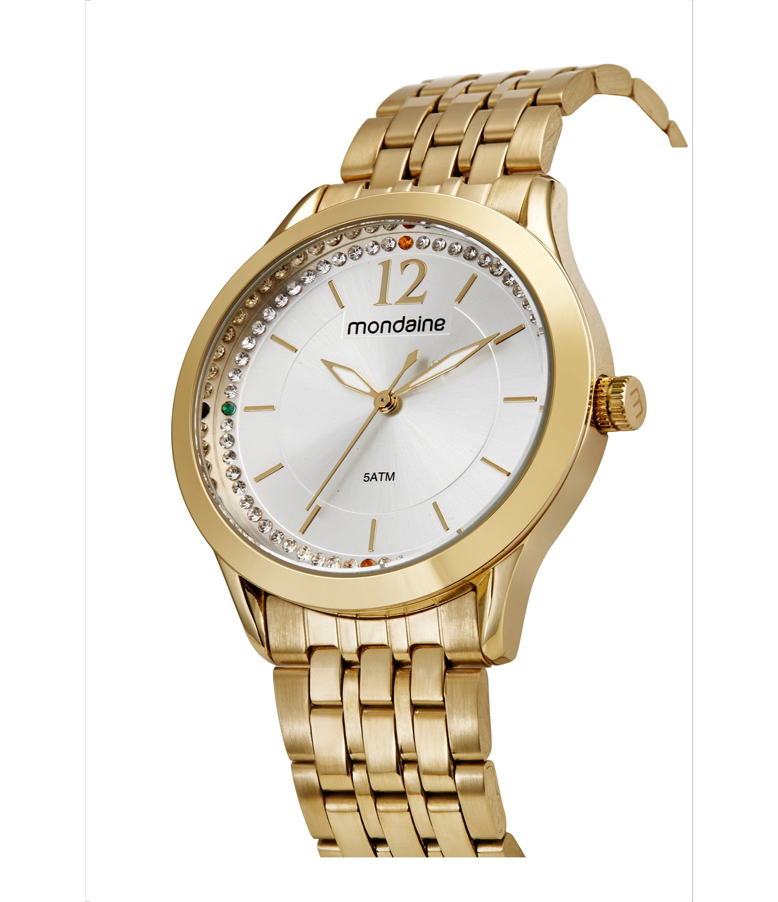 Relógio Analógico Mondaine em Aço 32864LPMKDE1K1 Dourado 3