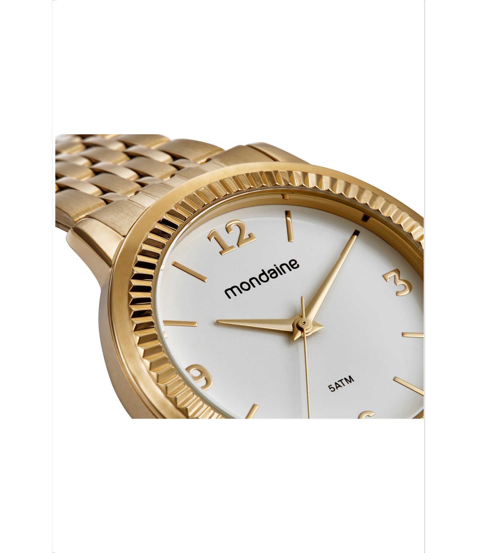 Relógio Analógico Mondaine em Aço 32919LPMVDE1 Dourado 3